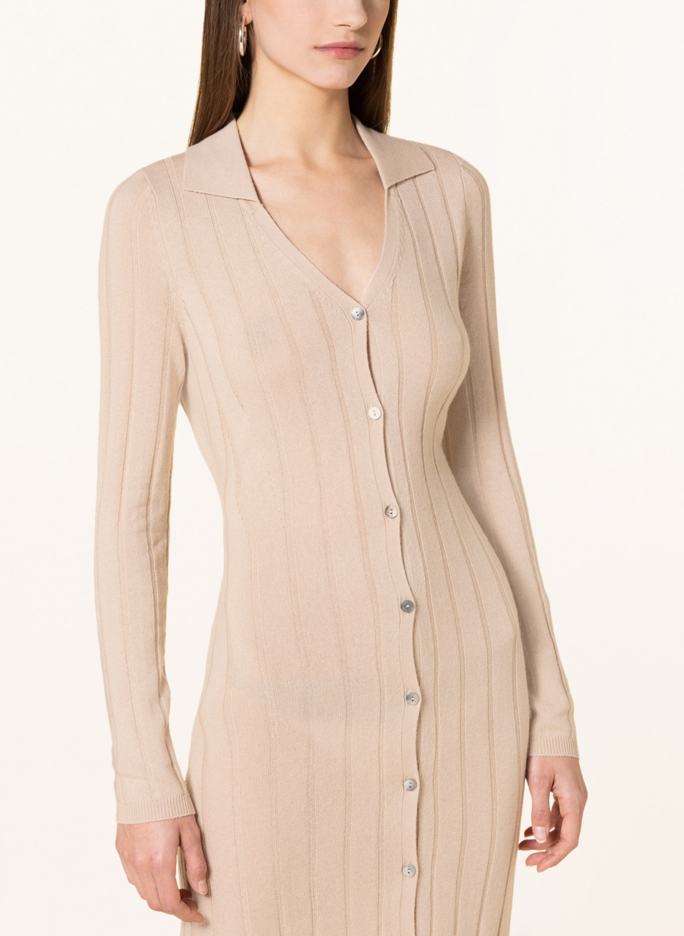 FTC CASHMERE Knit dress with cashmere, Color: CREAM (Image 4)