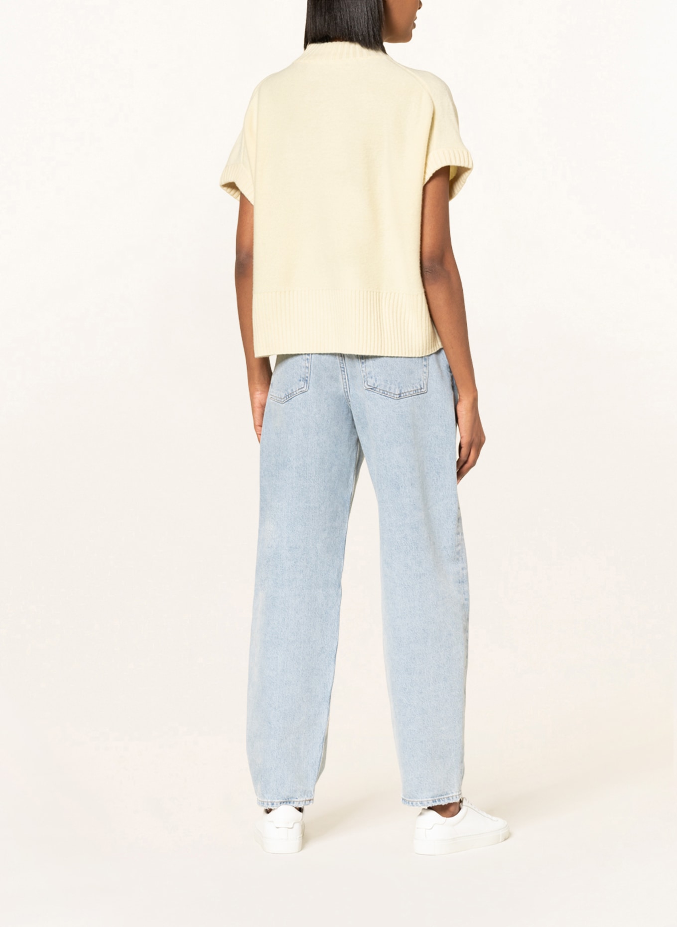 lilienfels Cashmere-Pullunder: HELLGELB