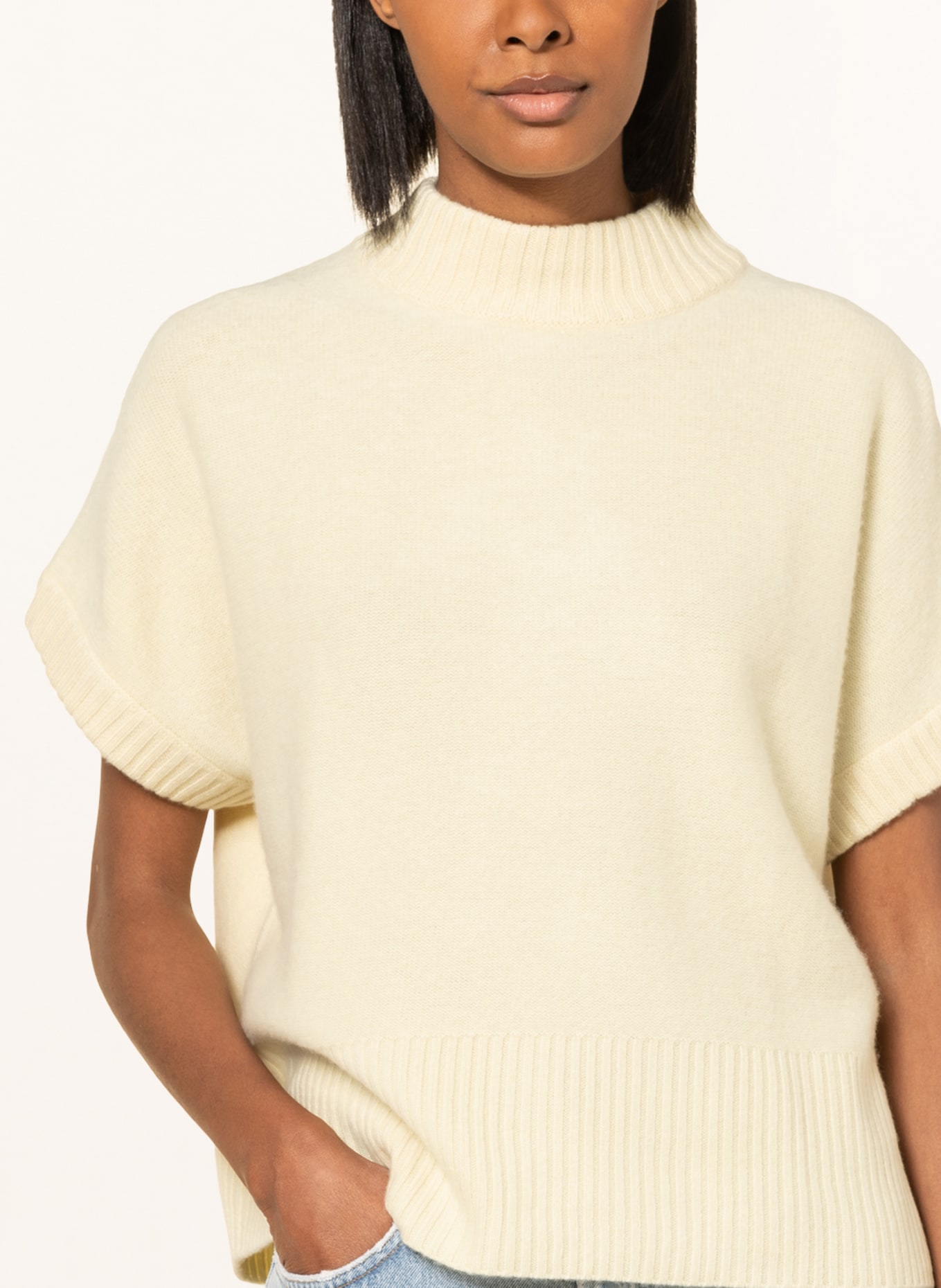 lilienfels Cashmere-Pullunder: HELLGELB