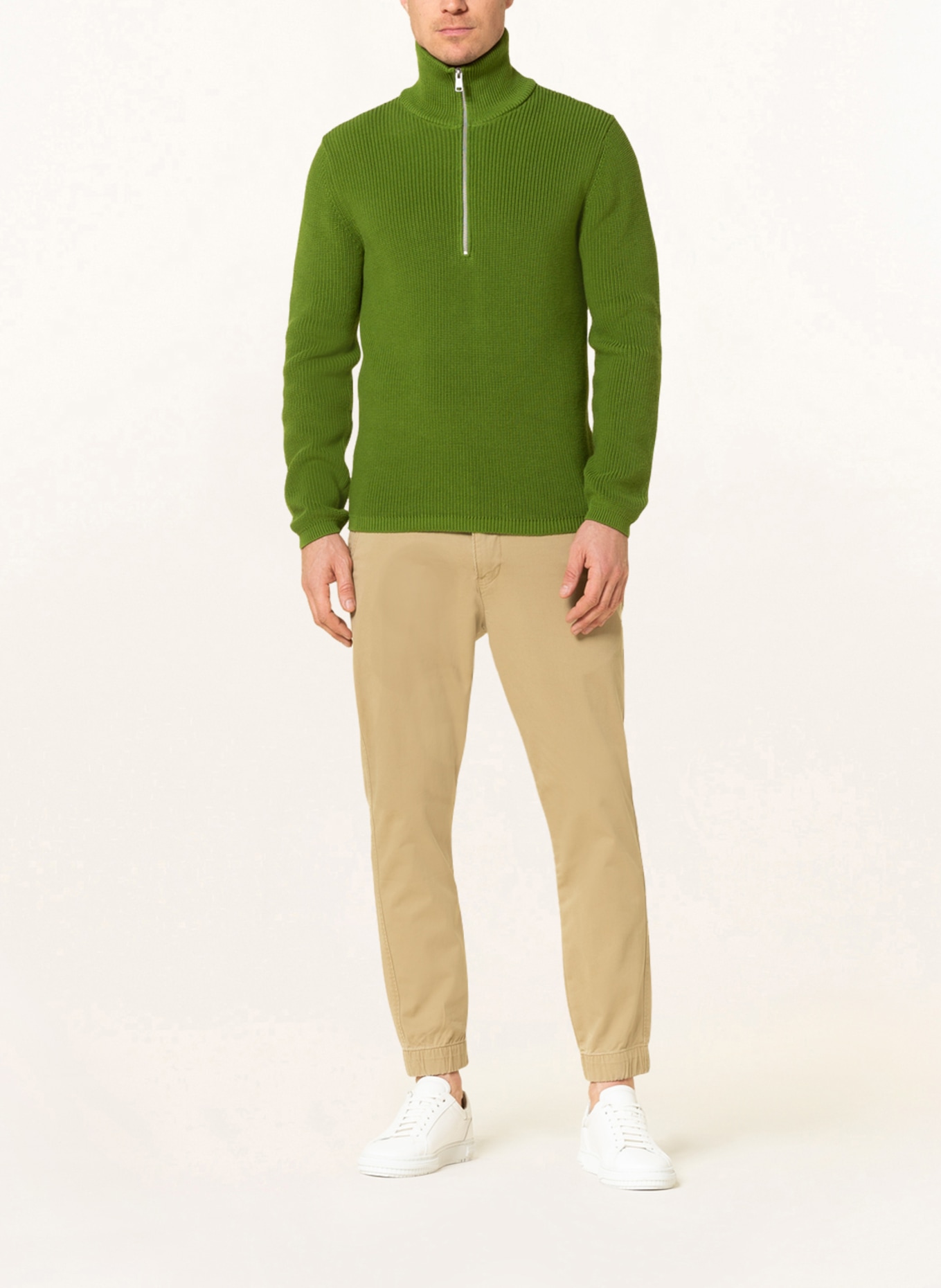Marc O'Polo Half-zip sweater, Color: GREEN (Image 2)