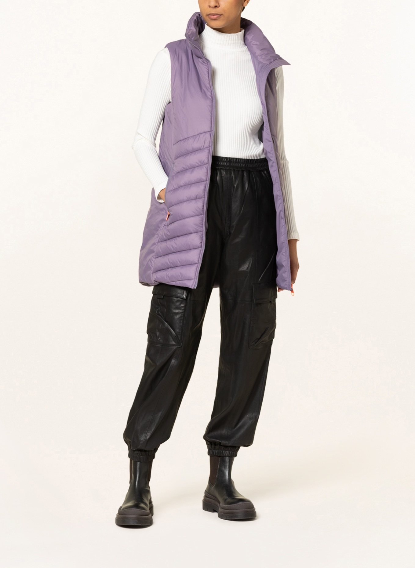 BARBOUR INTERNATIONAL Quilted vest TAYLOR, Color: PURPLE (Image 2)