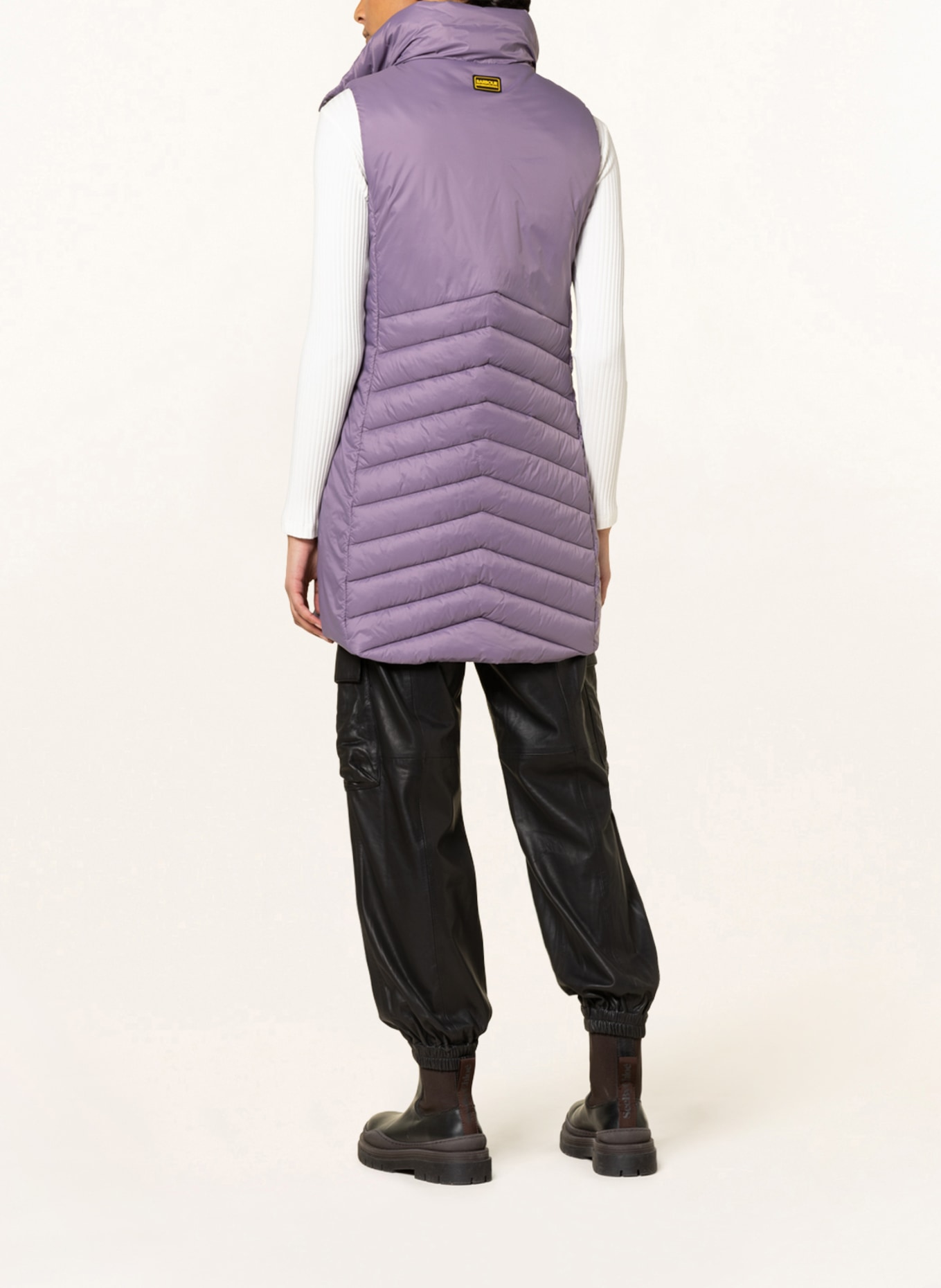 BARBOUR INTERNATIONAL Quilted vest TAYLOR, Color: PURPLE (Image 3)