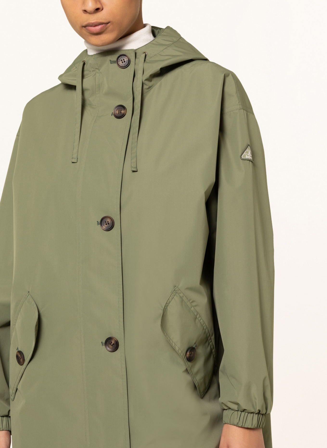 Barbour Raincoat, Color: OLIVE (Image 5)