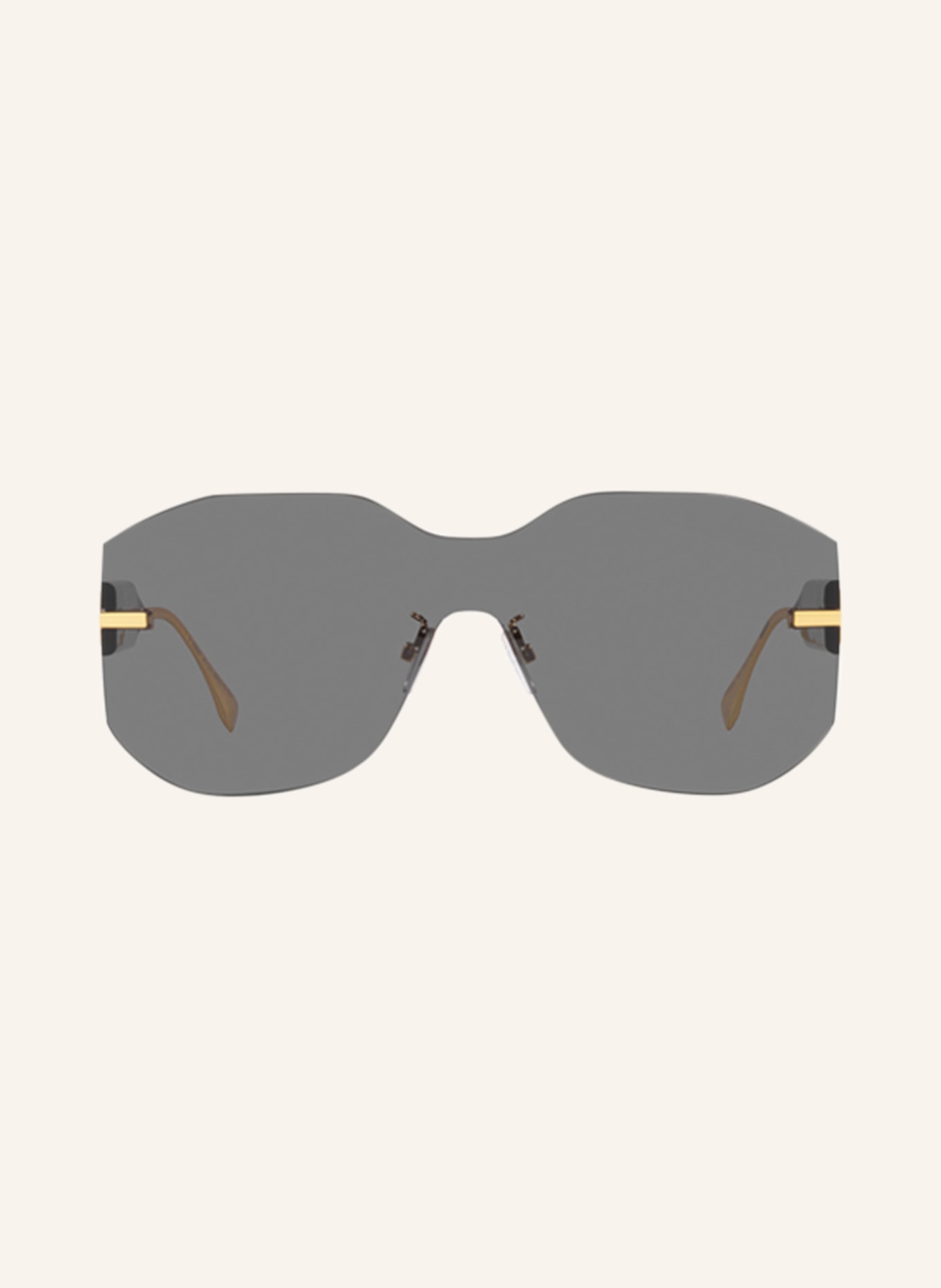 FENDI Sunglasses FN000635, Color: 2390L1 - GOLD/ DARK GRAY (Image 2)