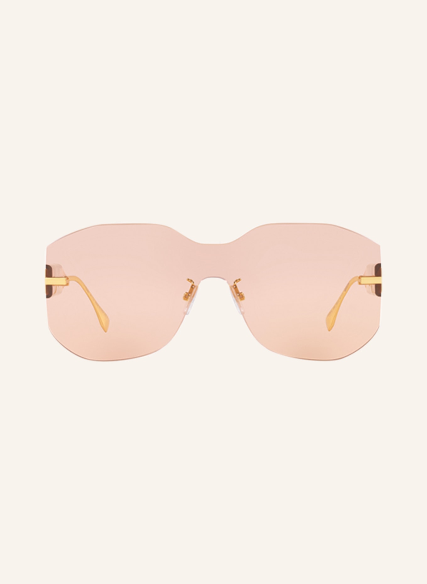 FENDI Sunglasses FN000635, Color: 2390U1 - GOLD / LIGHT RED (Image 2)