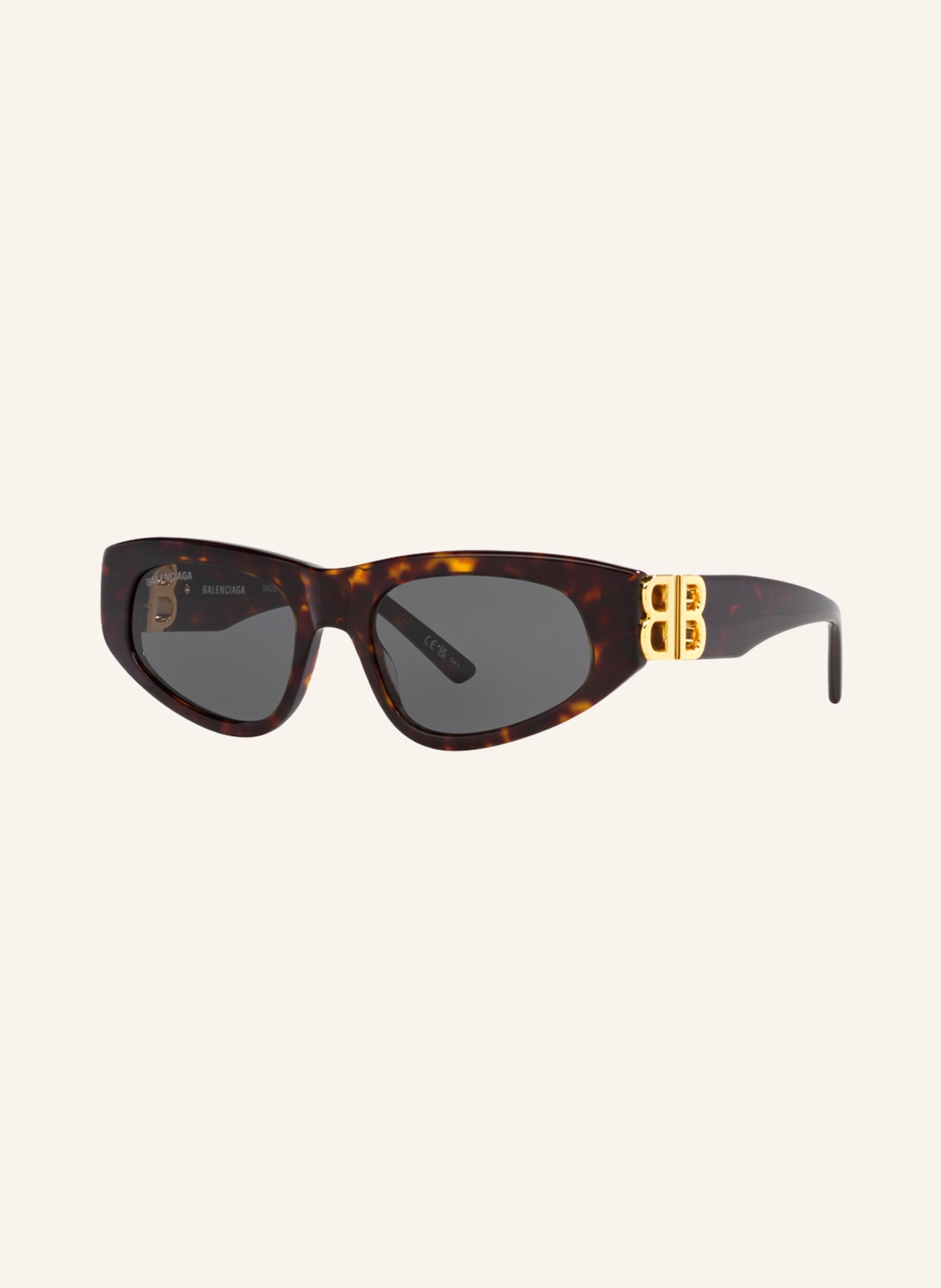 BALENCIAGA Okulary przeciwsłoneczne BB0095S: 1800J1 – HAVANA/ ZIELONY
