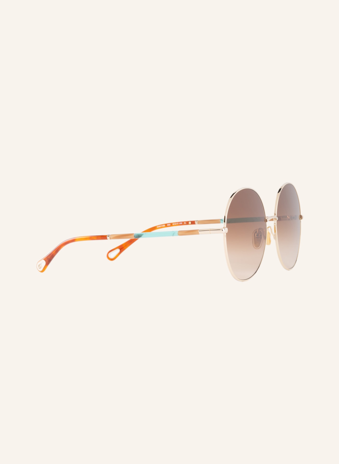 Chloé Sunglasses CH0112S, Color: 2390I1 - GOLD/ LIGHT BROWN GRADIENT (Image 3)