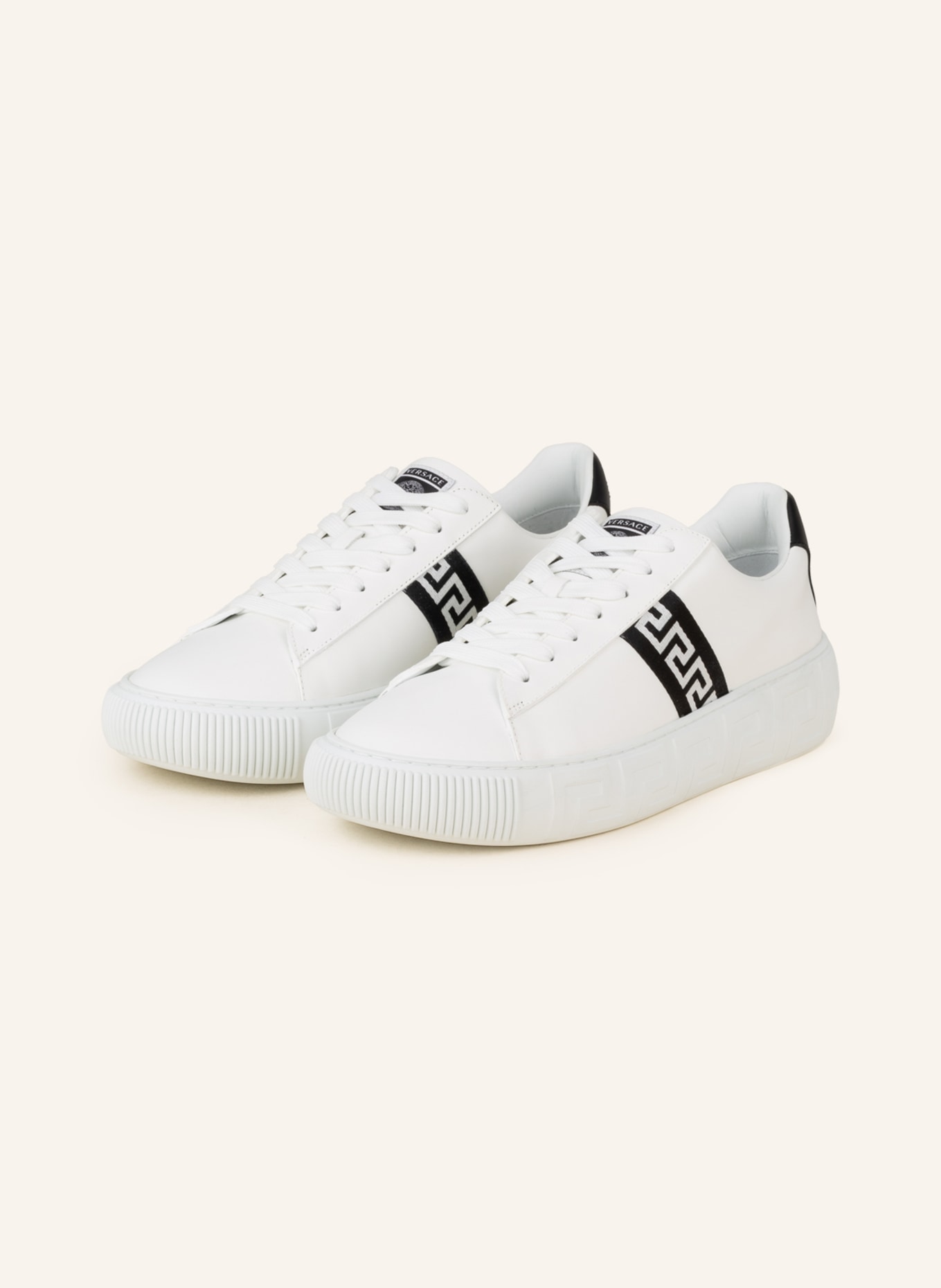 VERSACE Sneakers GRECA, Color: WHITE/ BLACK (Image 1)