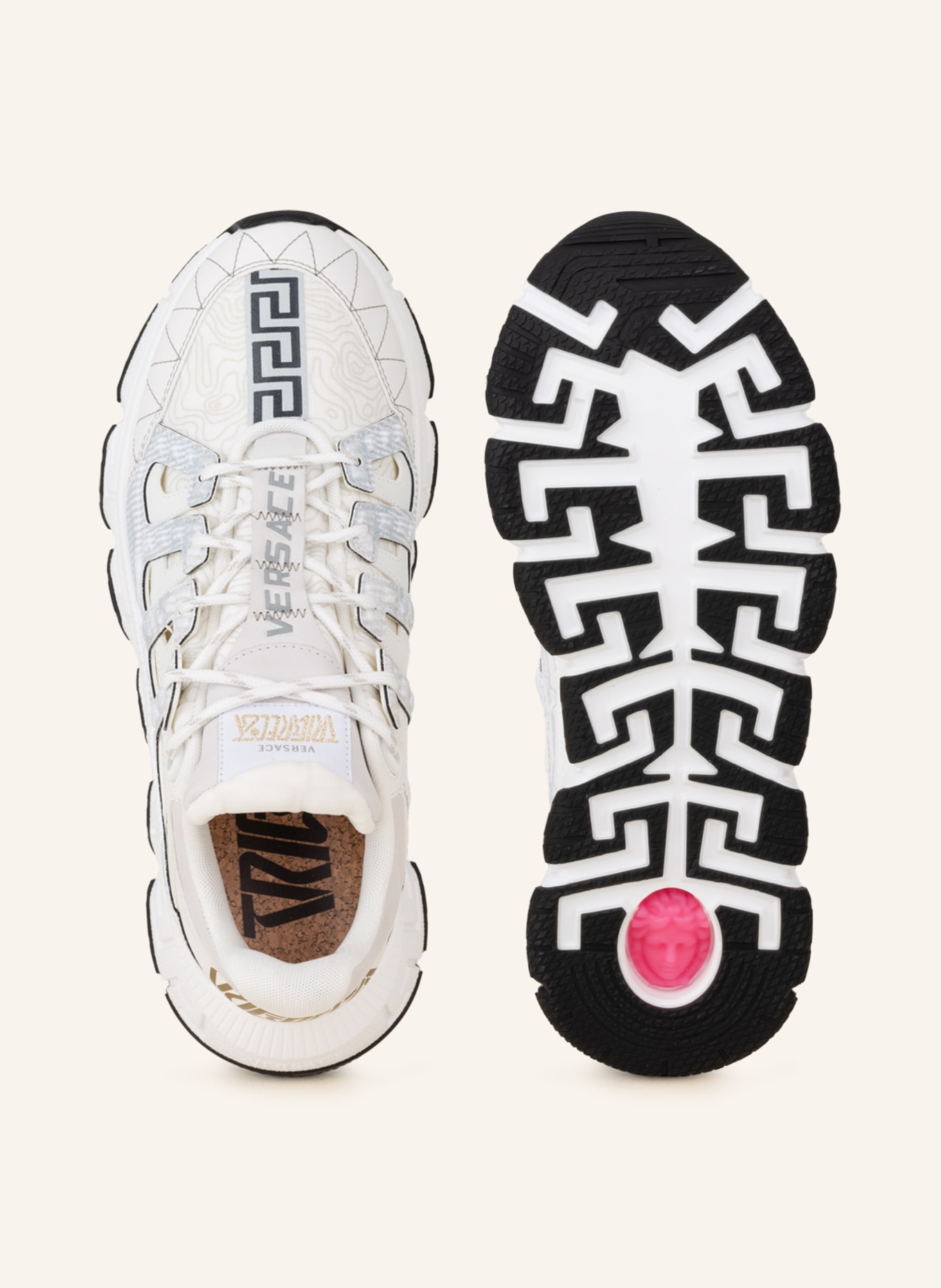 VERSACE Sneakers TRIGRECA, Color: WHITE/ BLACK (Image 5)