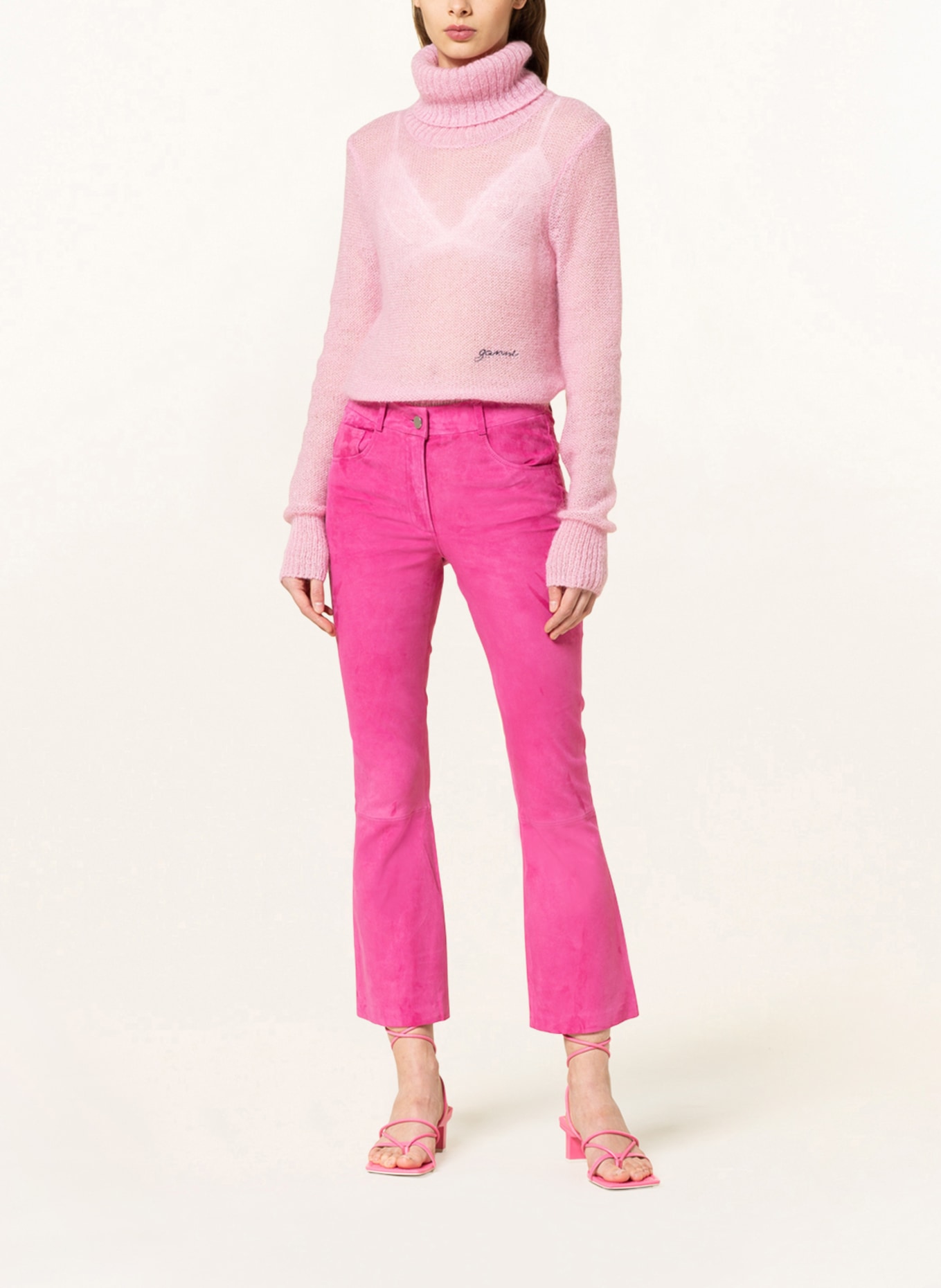 lilienfels Leather trousers, Color: PINK (Image 2)