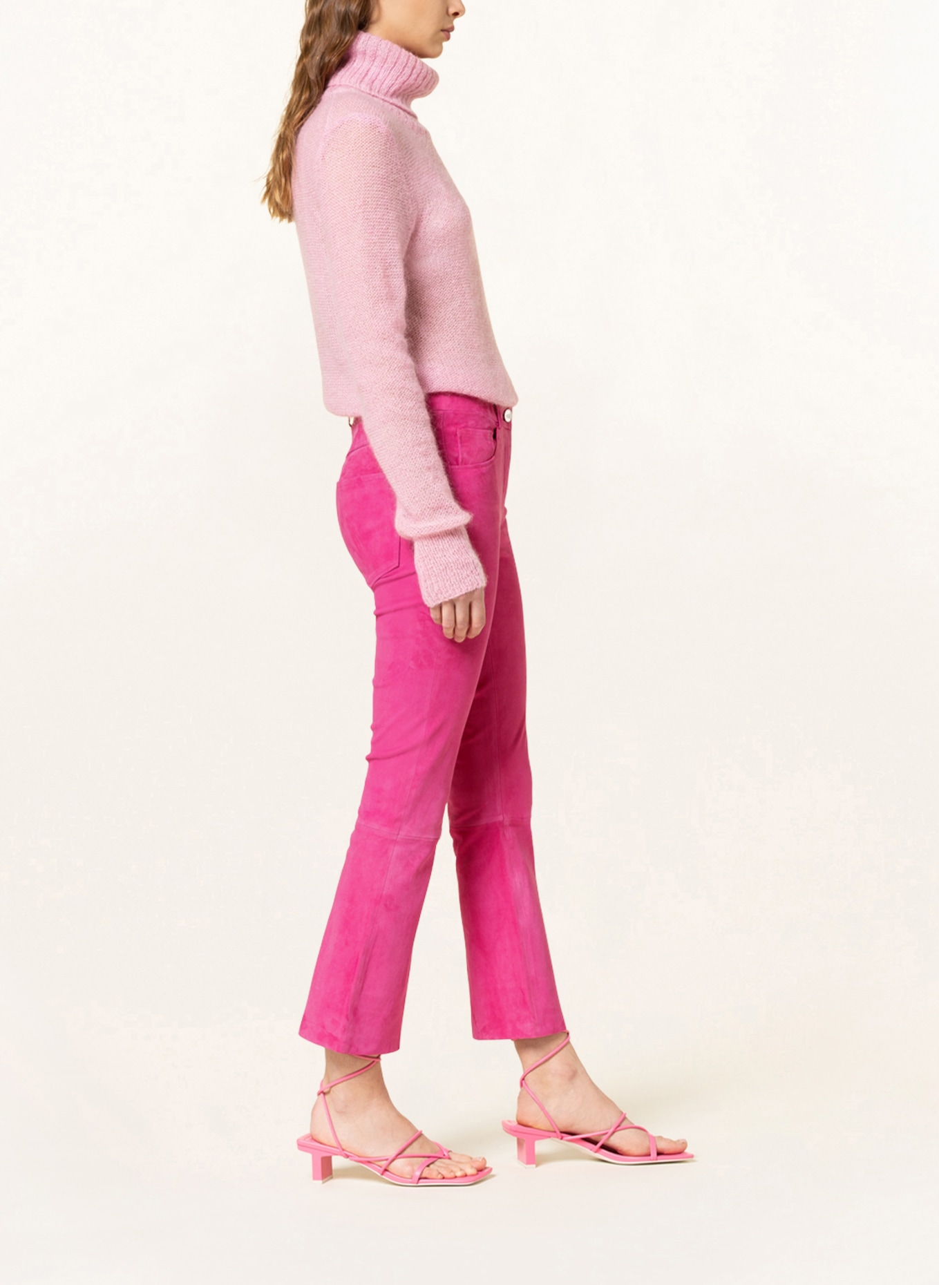 lilienfels Leather trousers, Color: PINK (Image 4)