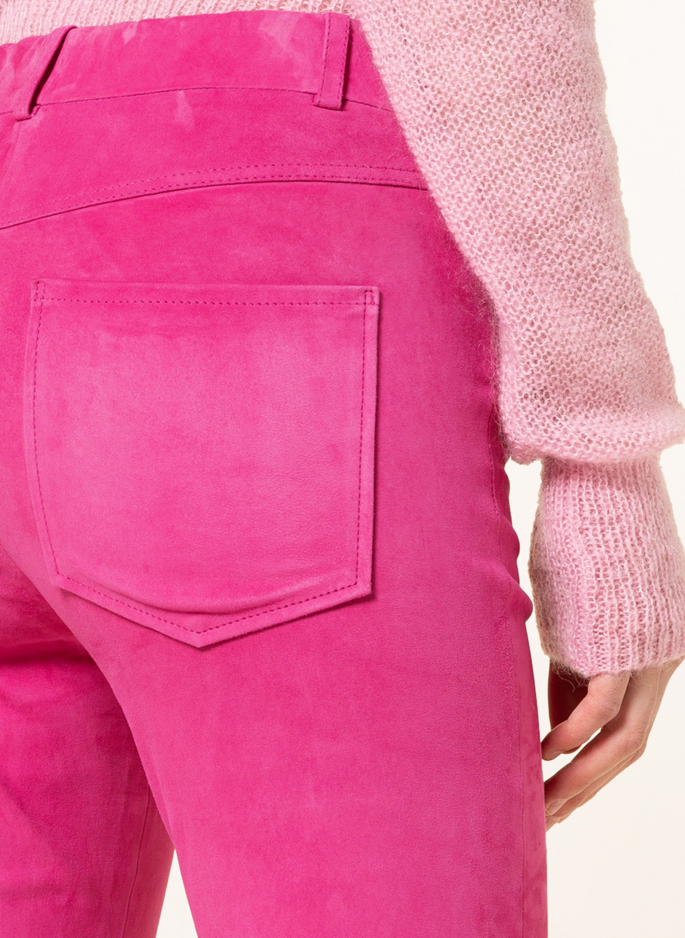 lilienfels Leather trousers, Color: PINK (Image 5)