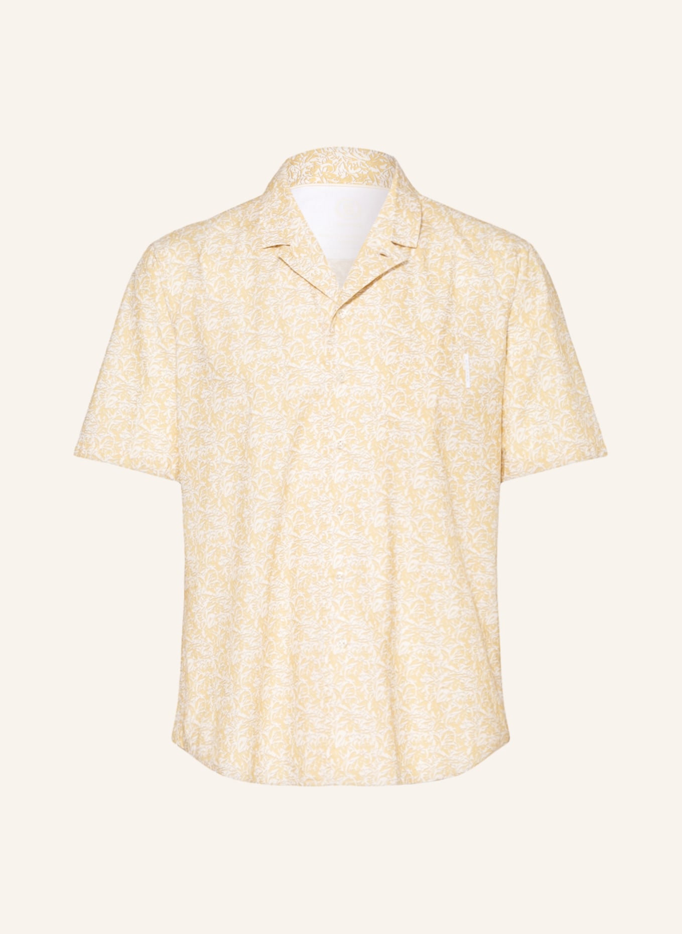 BOGNER Short sleeve shirt MARVIN prime fit, Color: DARK YELLOW/ ECRU (Image 1)