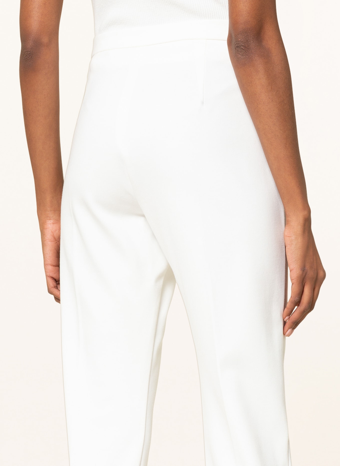 ELENA MIRO 7/8 jersey pants , Color: WHITE (Image 5)