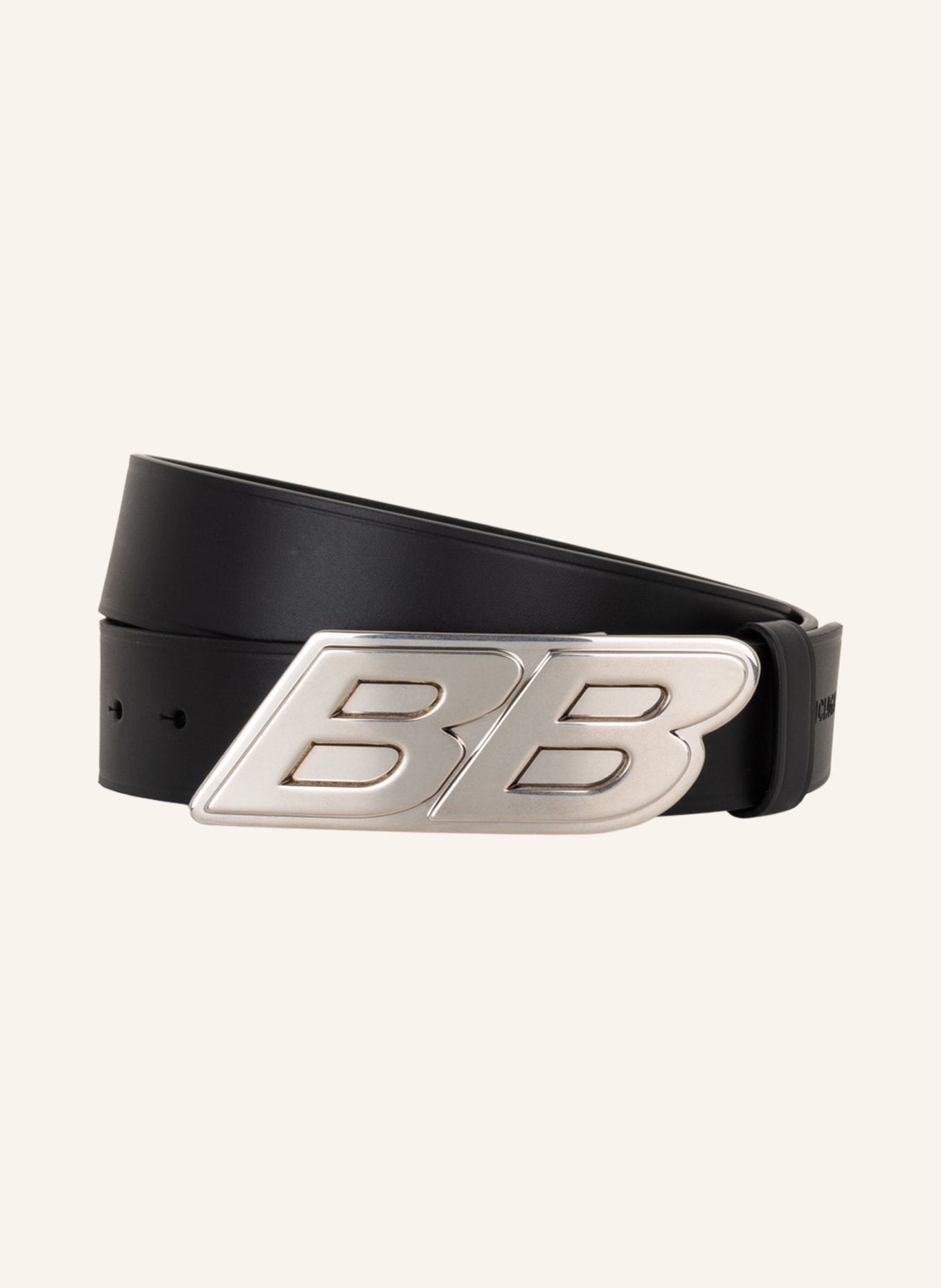 BALENCIAGA Logo Leather Belt W Logo Buckle für Herren
