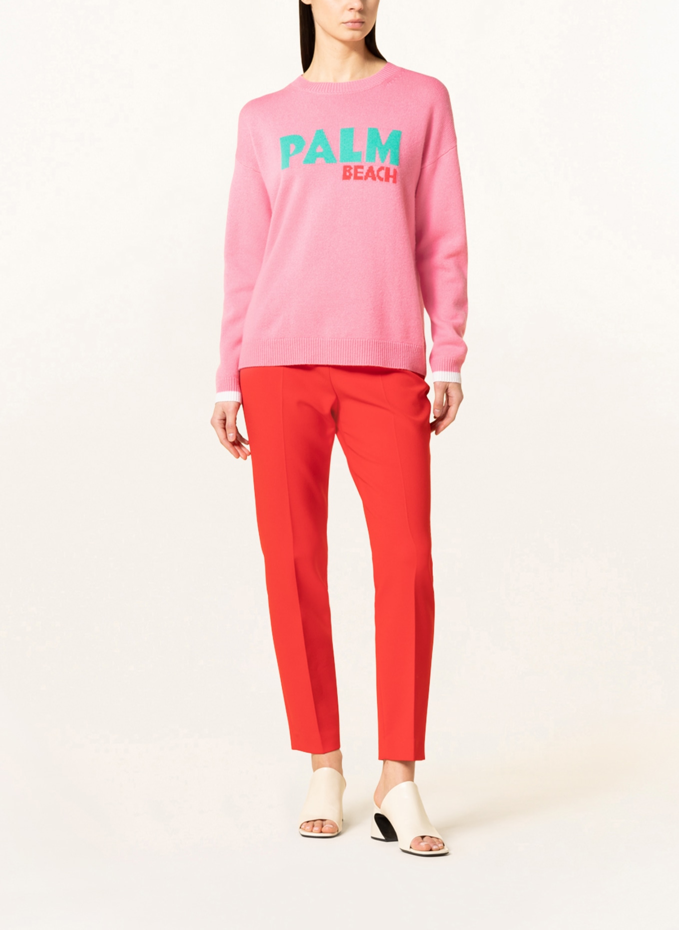 Catrin Schanz Cashmere sweater, Color: PINK/ GREEN/ RED (Image 2)