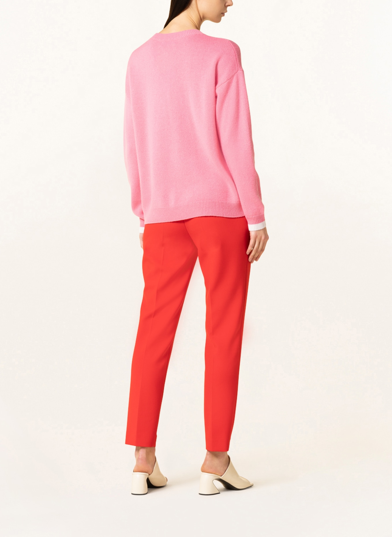 Catrin Schanz Cashmere-Pullover, Farbe: ROSA/ GRÜN/ ROT (Bild 3)