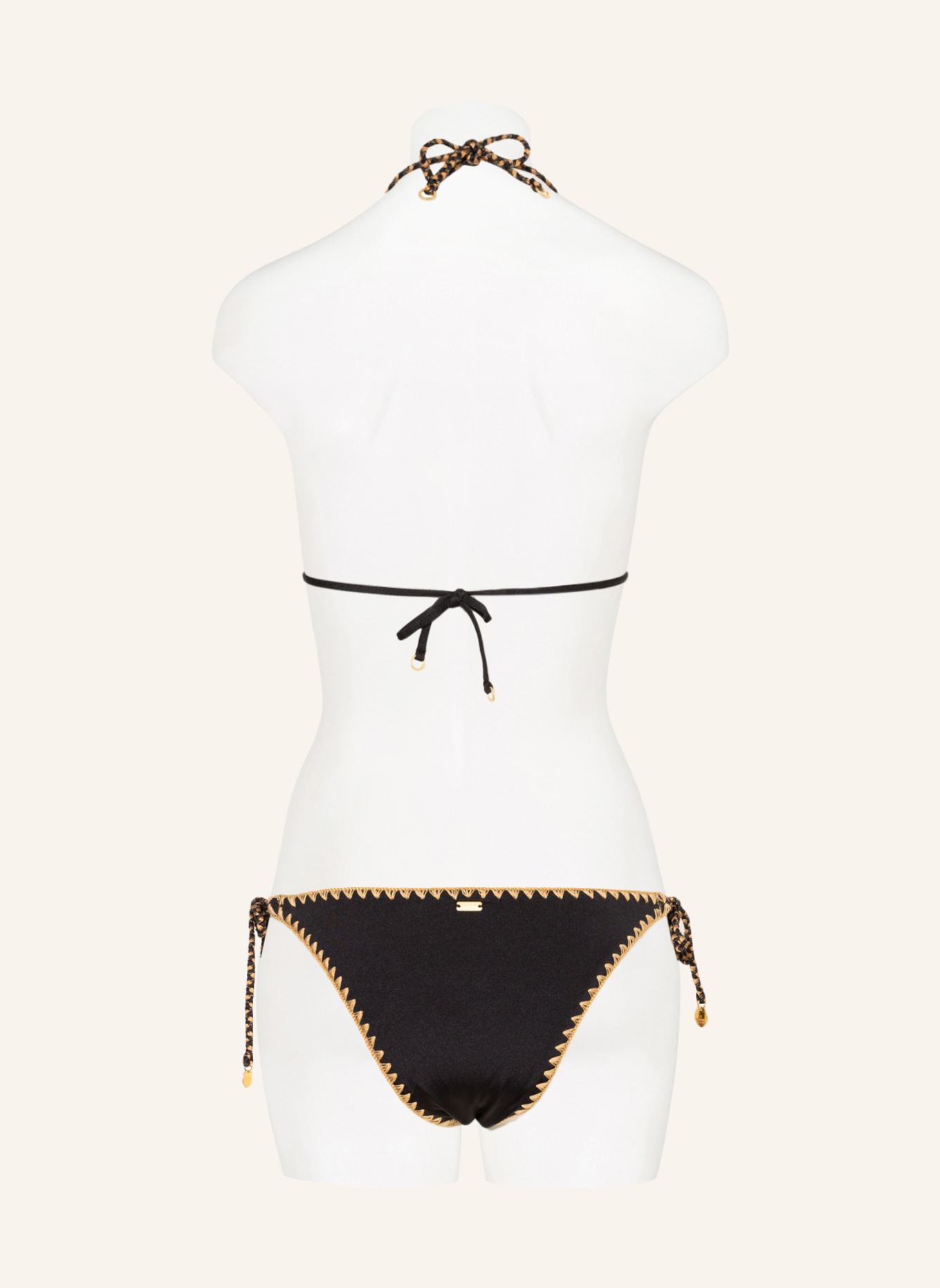 BANANA MOON COUTURE Triangle bikini bottoms NAZCA BLIKA , Color: BLACK (Image 3)