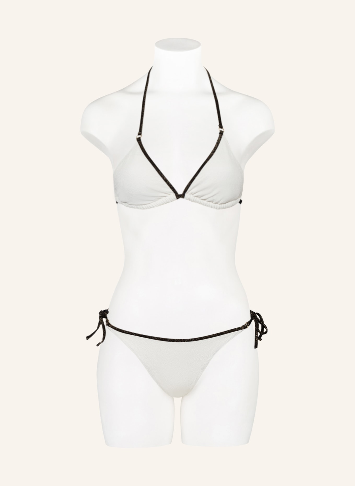 BANANA MOON COUTURE Triangle bikini bottoms SALAMINA DISA, Color: ECRU (Image 2)