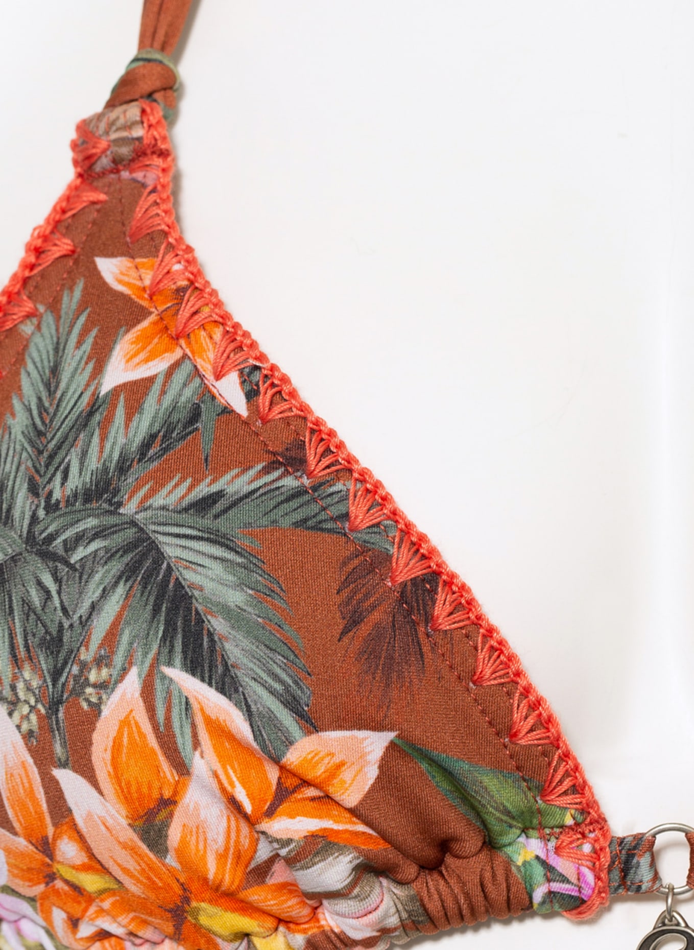 BANANA MOON Triangel-Bikini-Top HANALEI NUCO, Farbe: BRAUN/ GRÜN/ HELLROT (Bild 4)