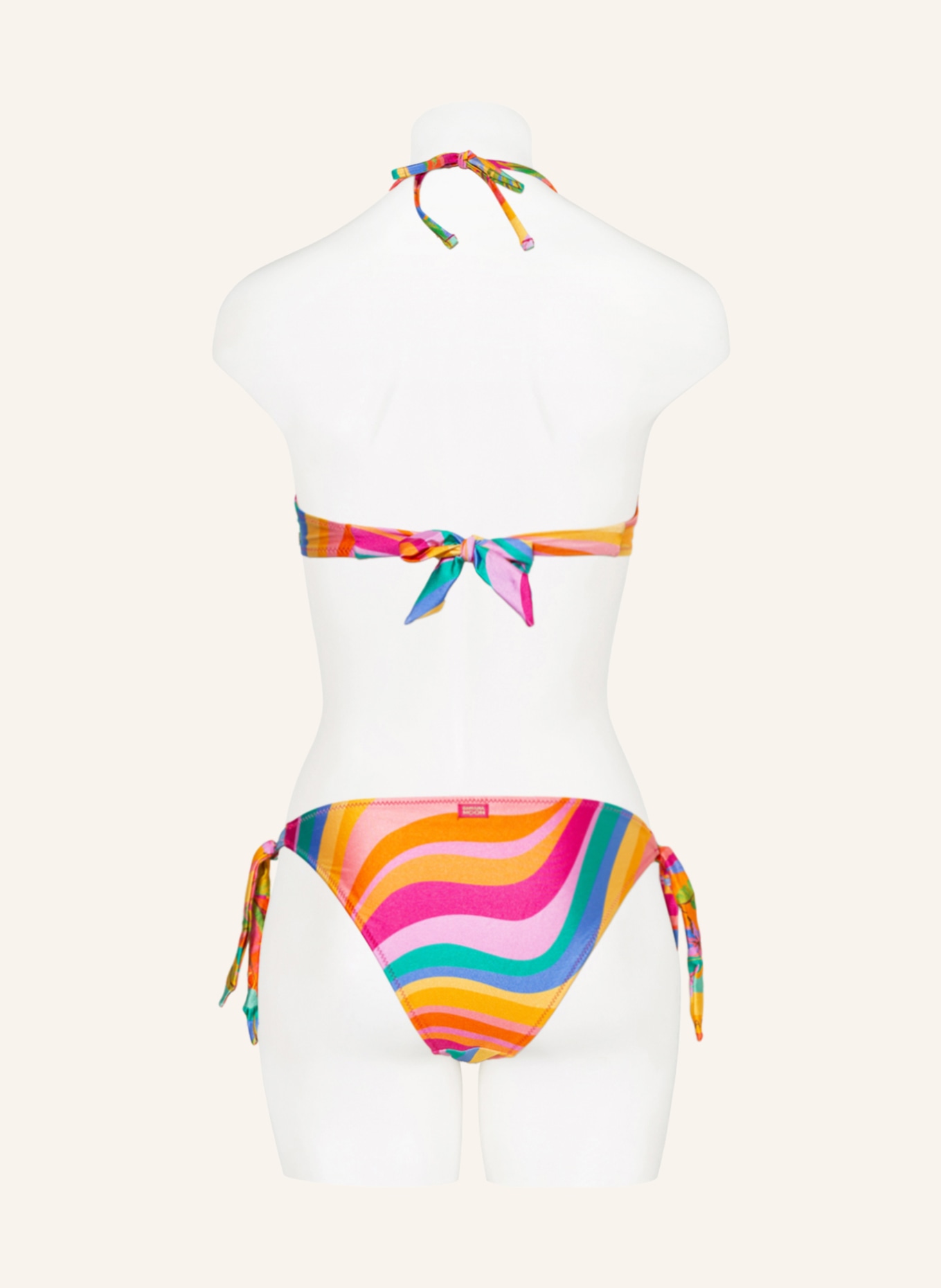 BANANA MOON Dół od bikini trójkątnego SCOOBY DASIA , Kolor: POMARAŃCZOWY/ NIEBIESKI/ MOCNORÓŻOWY (Obrazek 3)