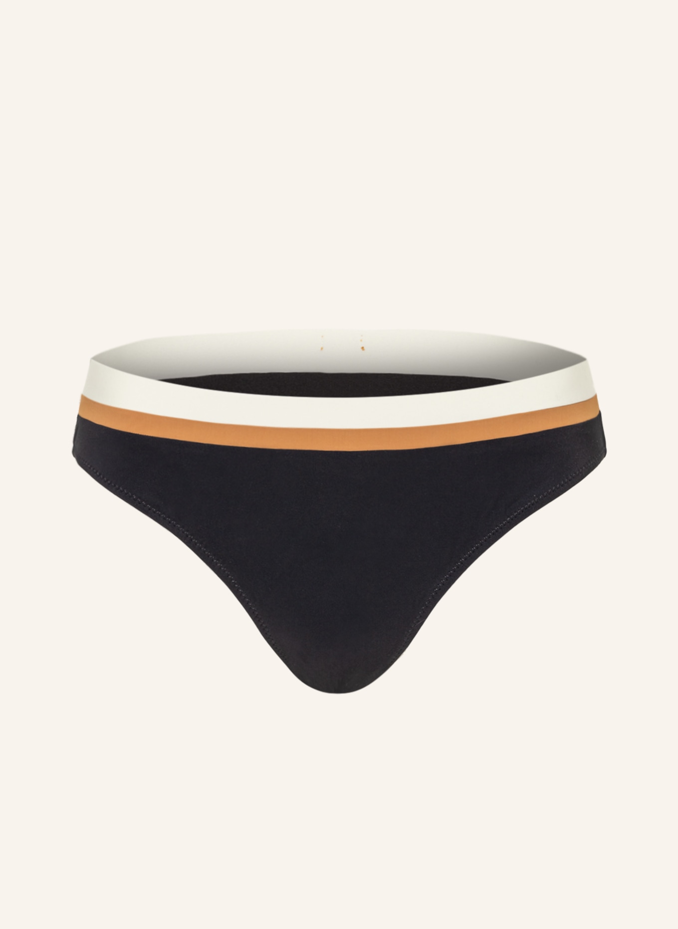 BANANA MOON Basic bikini bottoms MONTECTIO LAKA , Color: BLACK/ CREAM/ LIGHT BROWN (Image 1)