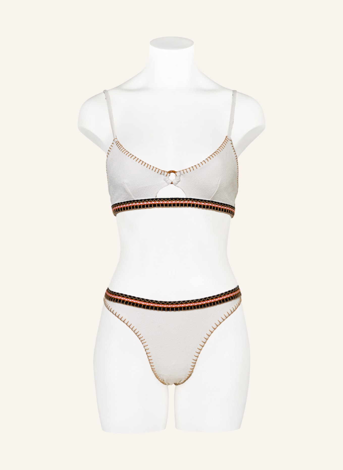 BANANA MOON Bralette bikini top SANTANY MELIO , Color: ECRU (Image 2)