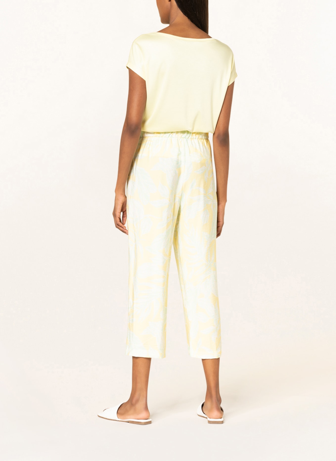comma Paper bag culottes, Color: YELLOW/ LIGHT GREEN (Image 3)