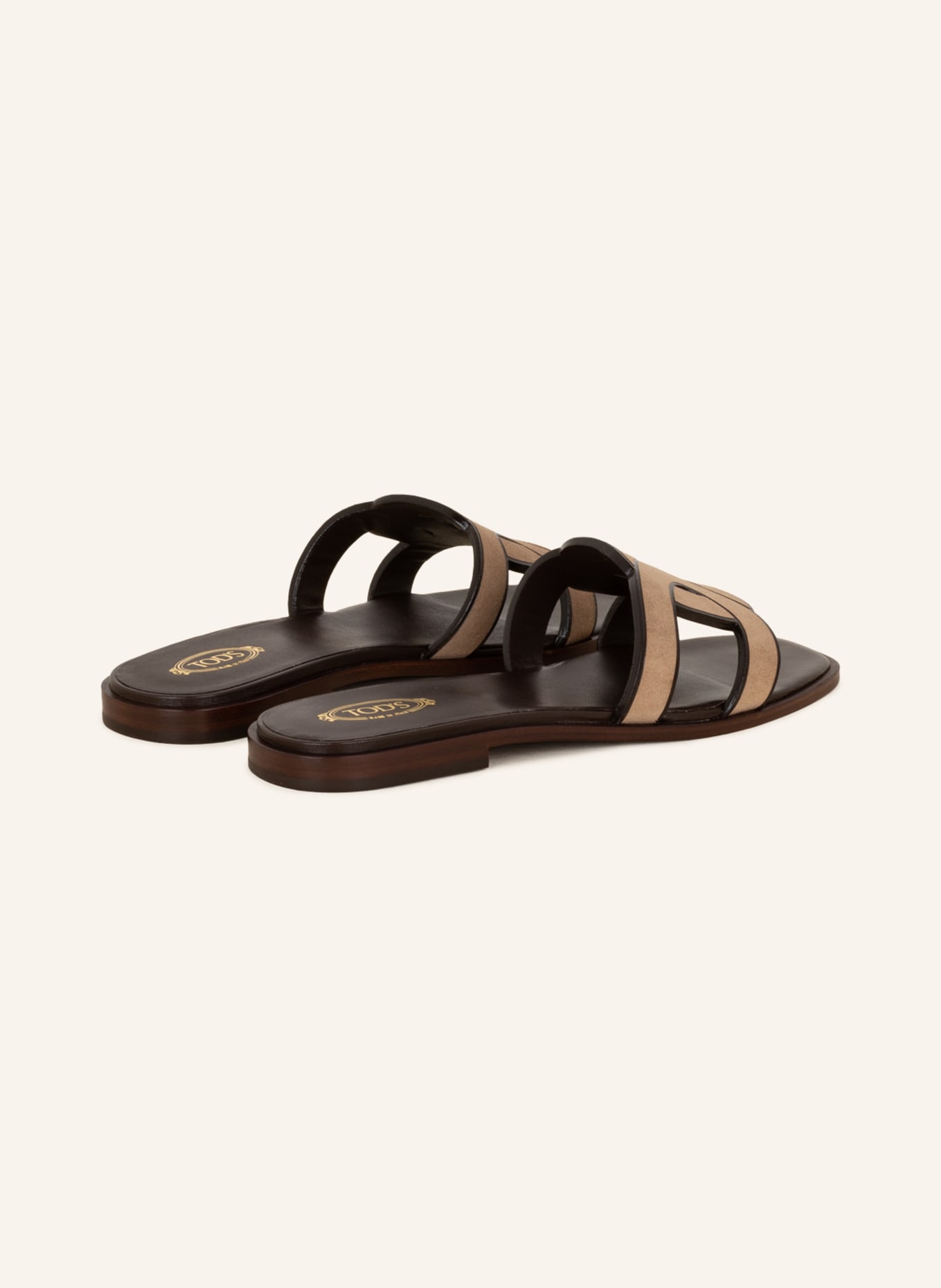 TOD'S Slides CUOIO, Color: DARK BROWN (Image 2)