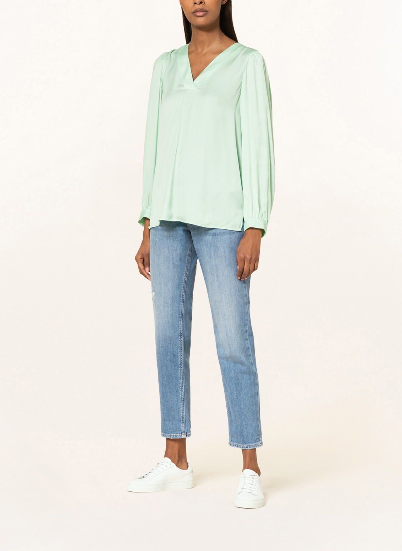 comma Shirt blouse , Color: LIGHT GREEN (Image 2)