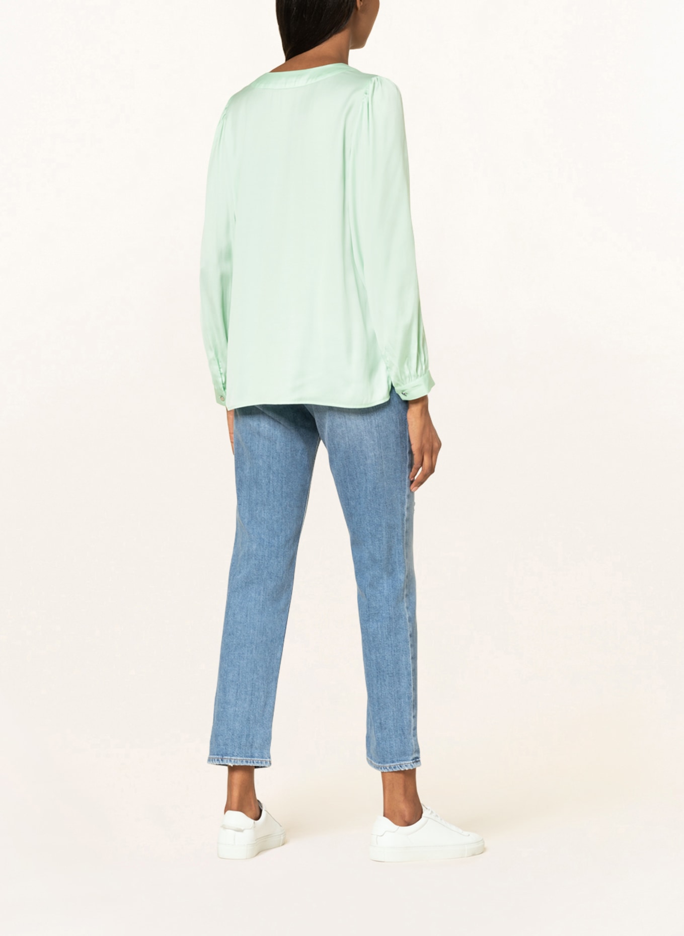 comma Shirt blouse , Color: LIGHT GREEN (Image 3)