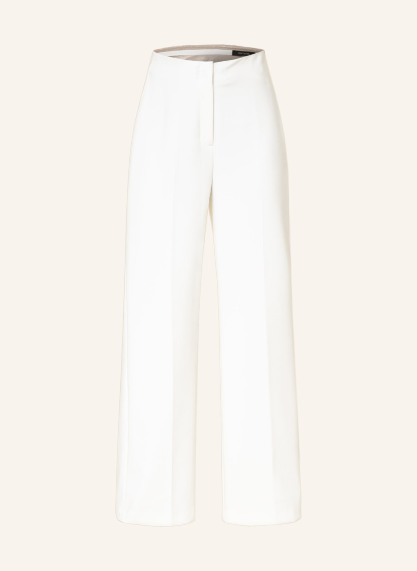 comma Wide leg trousers , Color: WHITE (Image 1)