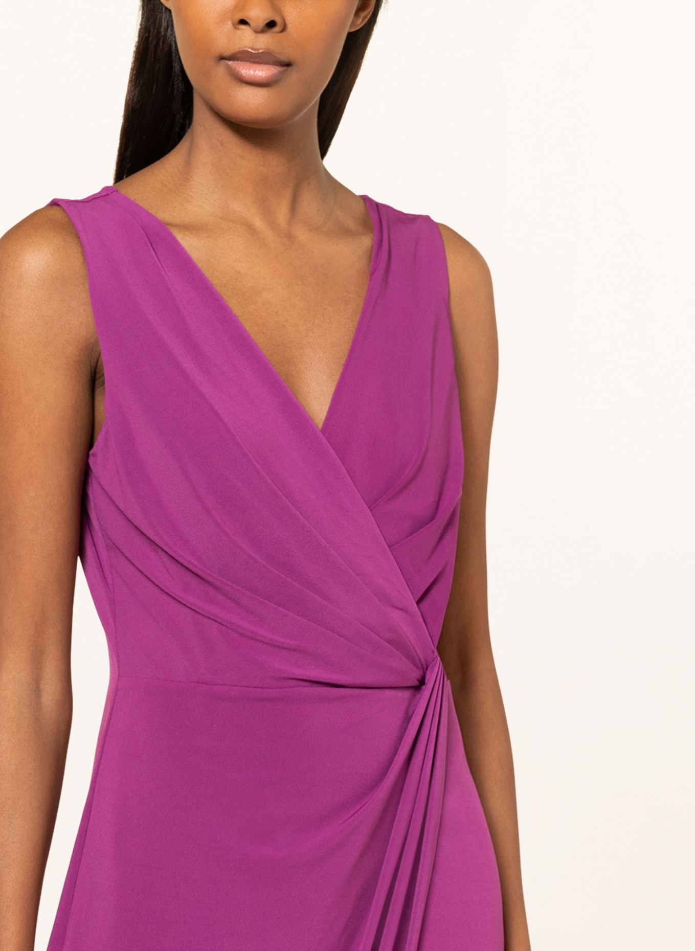 comma Dress in wrap look, Color: FUCHSIA (Image 4)