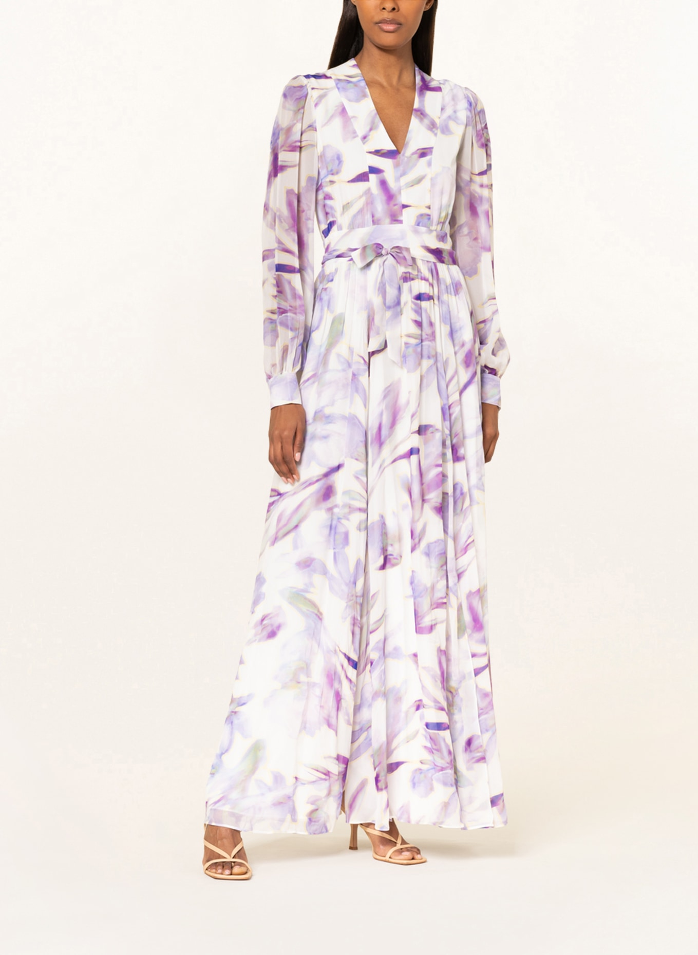 comma Dress, Color: WHITE/ PURPLE/ YELLOW (Image 2)