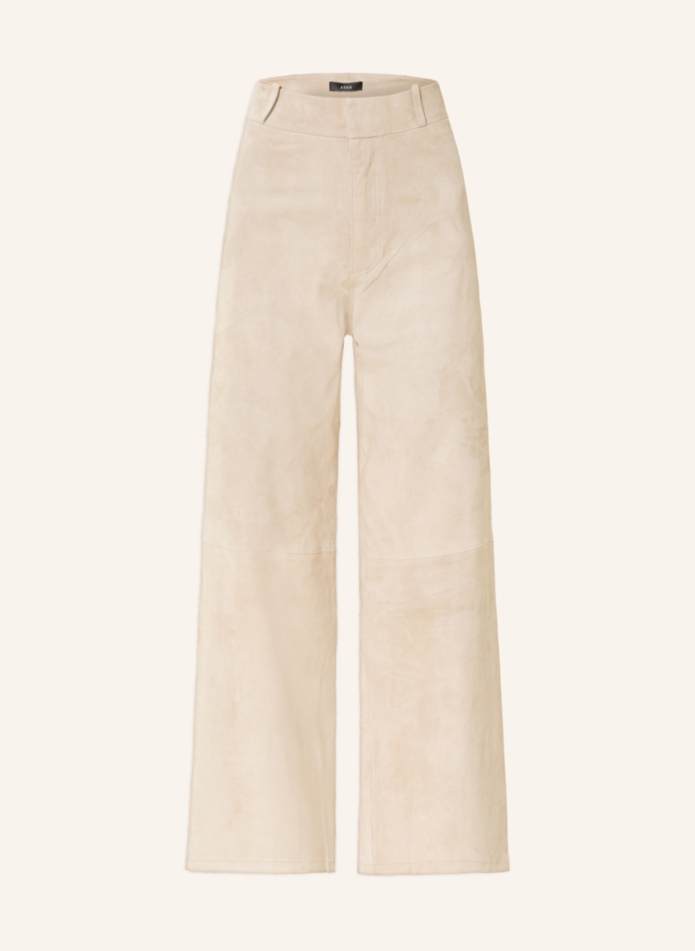 ARMA Leather trousers GIACINTA, Color: Almond Creme (Image 1)