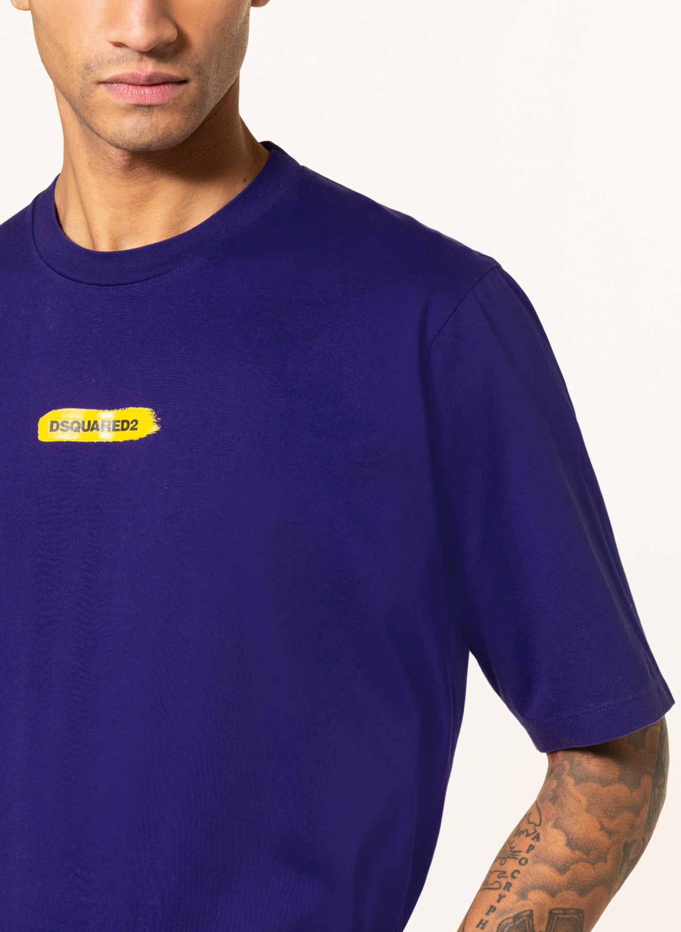 DSQUARED2 T-shirt, Color: DARK PURPLE (Image 4)