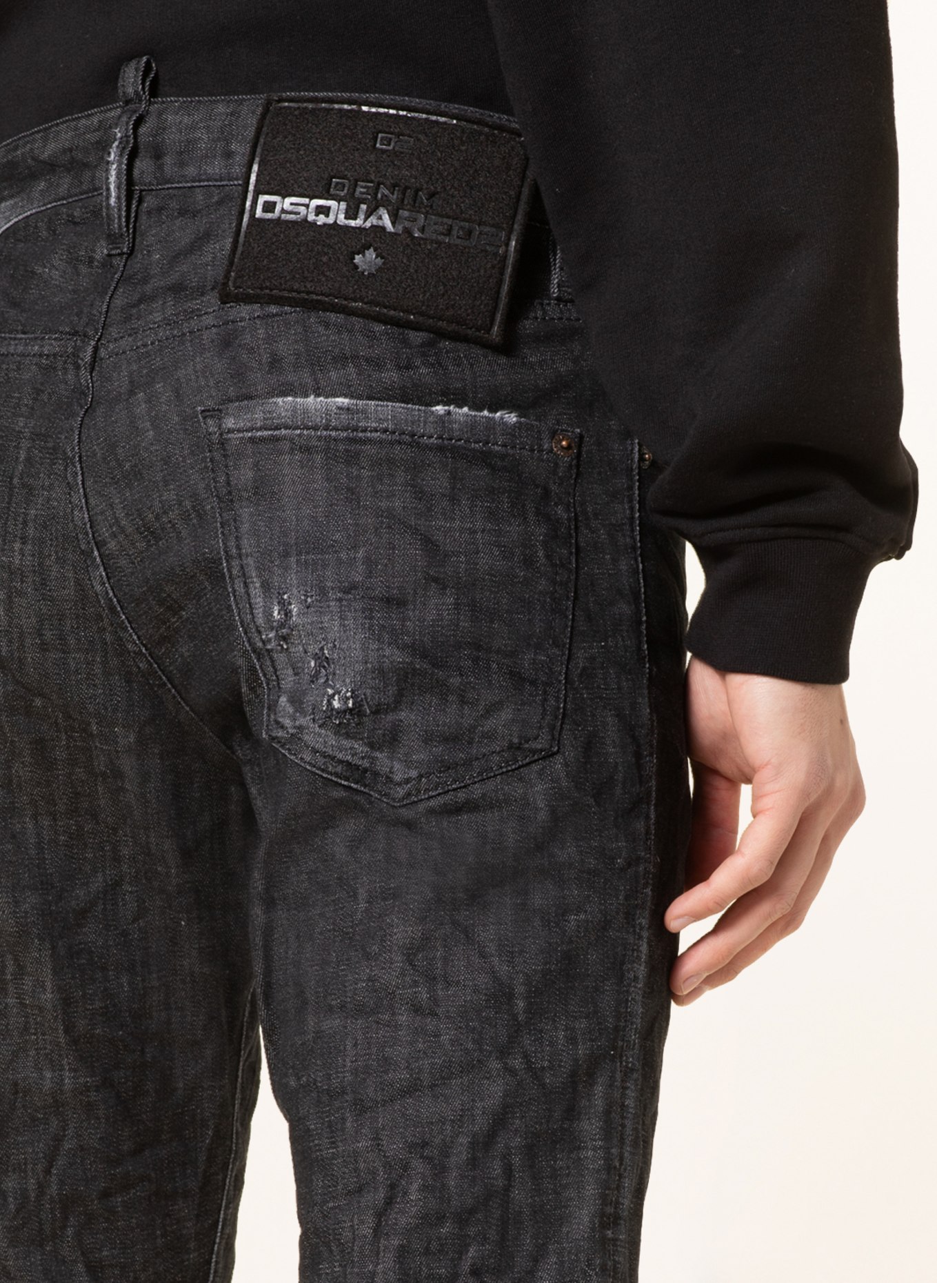 DSQUARED2 Jeans extra slim fit, Color: 900 BLACK (Image 6)