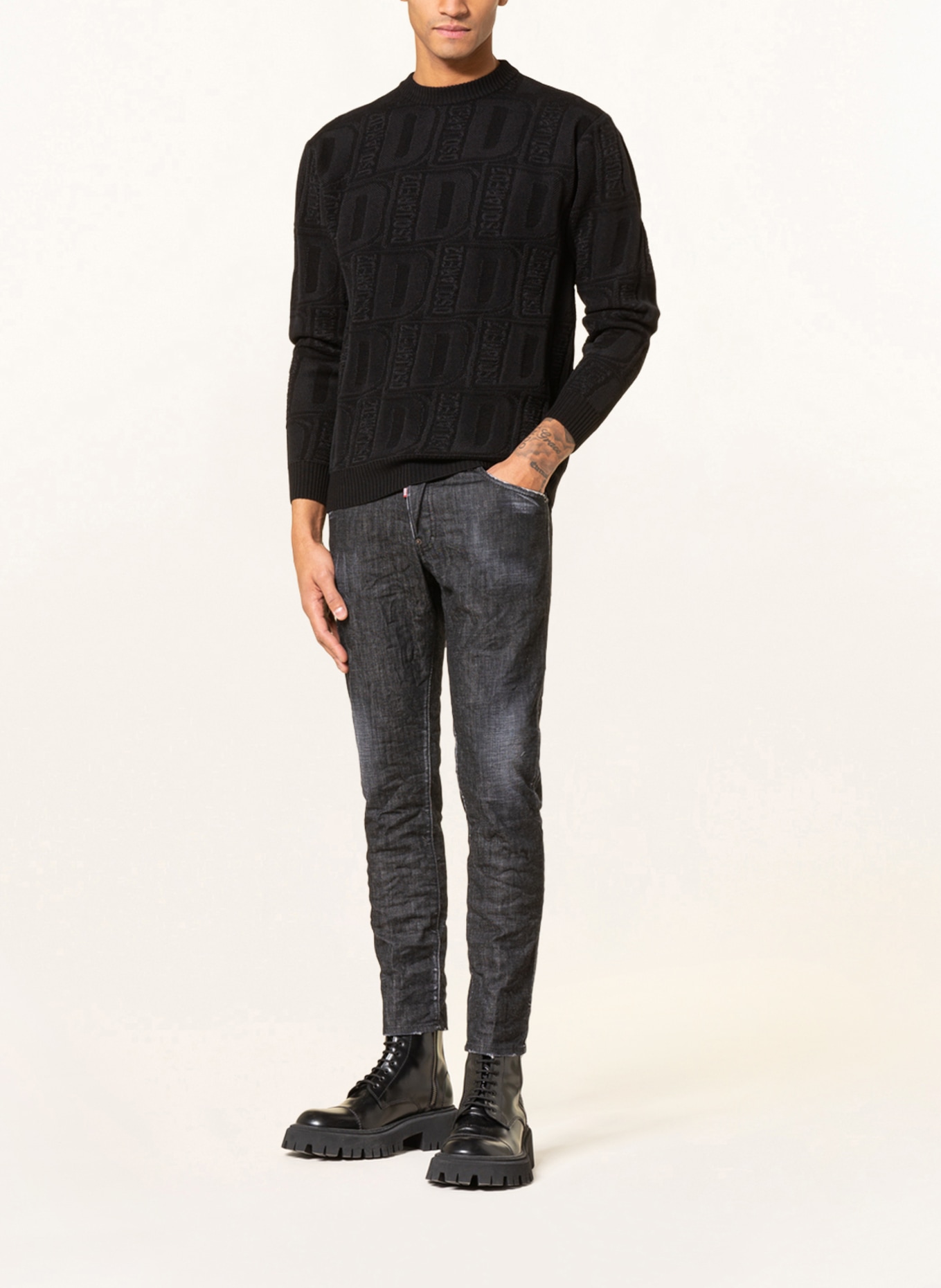 DSQUARED2 Jeans SKATER Slim Fit, Farbe: 900 BLACK (Bild 2)