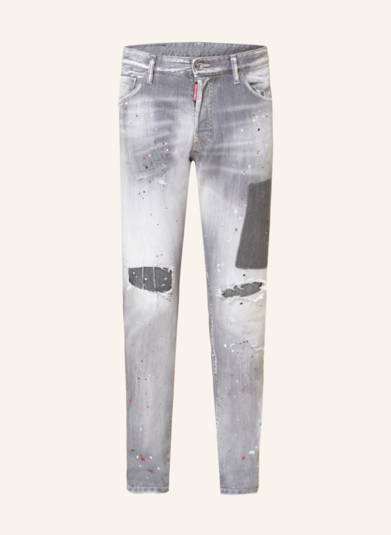 DSQUARED2 Destroyed jeans COOL GUY extra slim fit , Color: 852 LIGHT GREY (Image 1)
