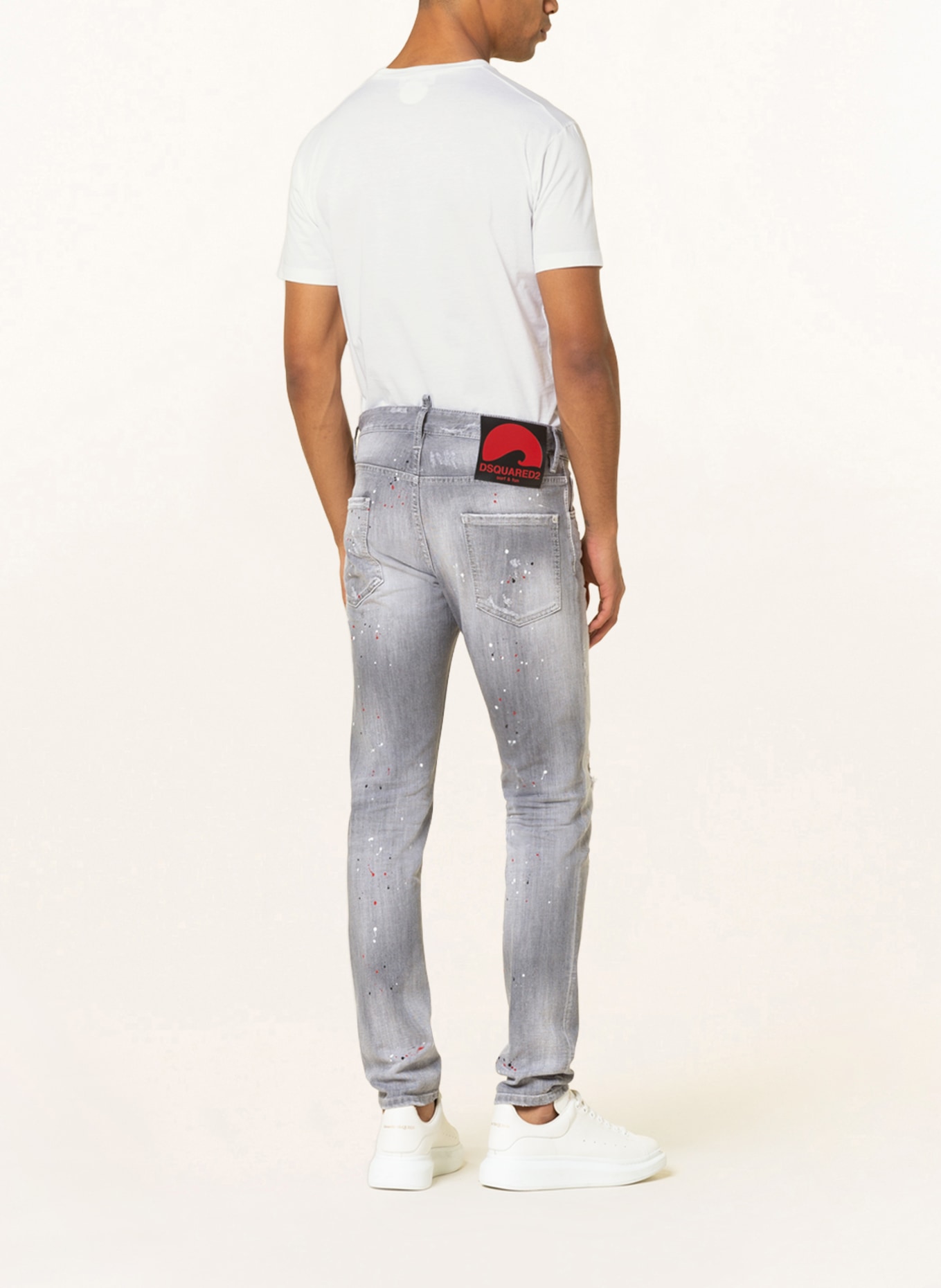 DSQUARED2 Destroyed jeans COOL GUY extra slim fit , Color: 852 LIGHT GREY (Image 3)
