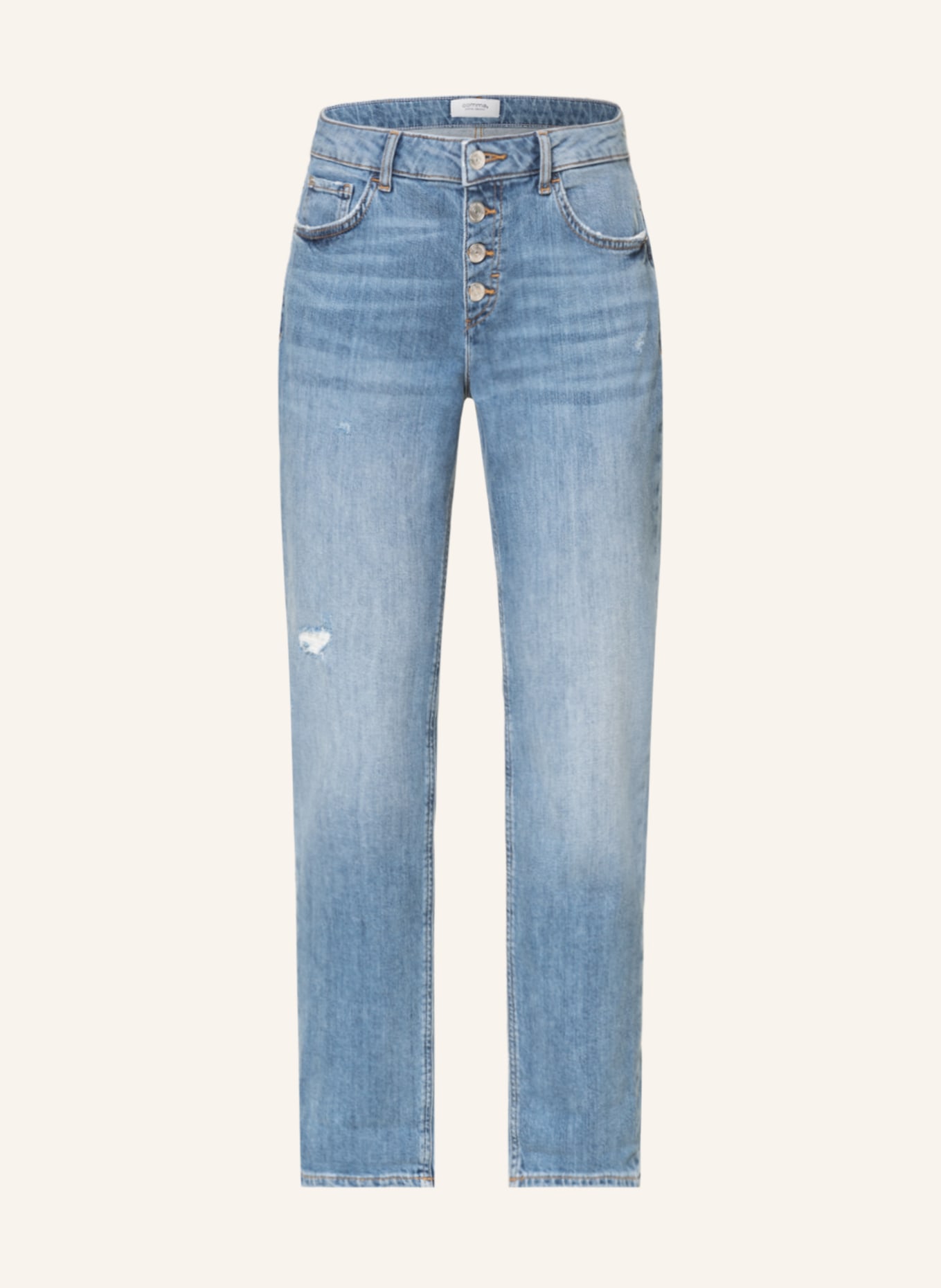 comma casual identity Destroyed jeans, Color: 54Z4 BLUE (Image 1)