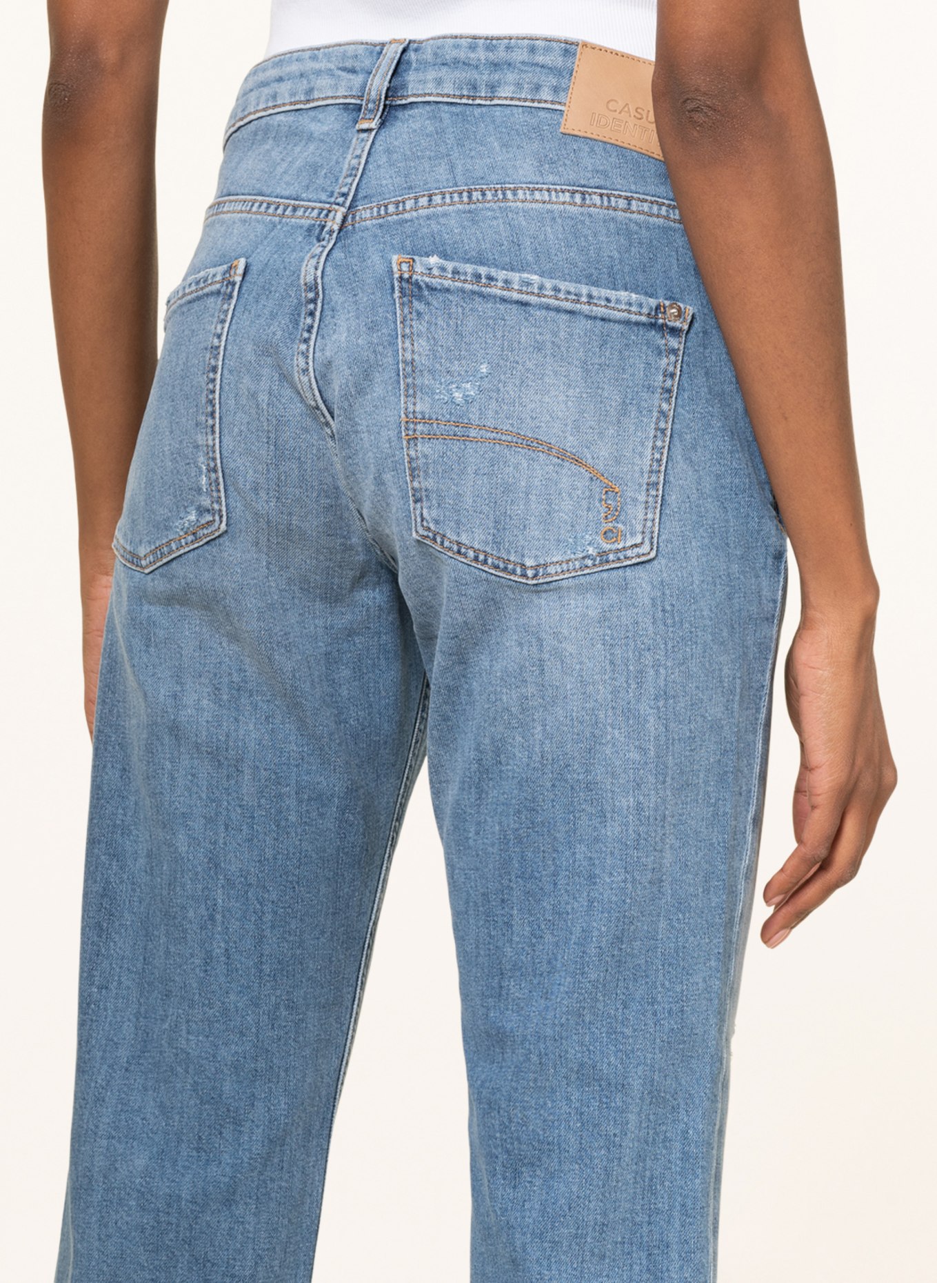 comma casual identity Destroyed jeans, Color: 54Z4 BLUE (Image 5)