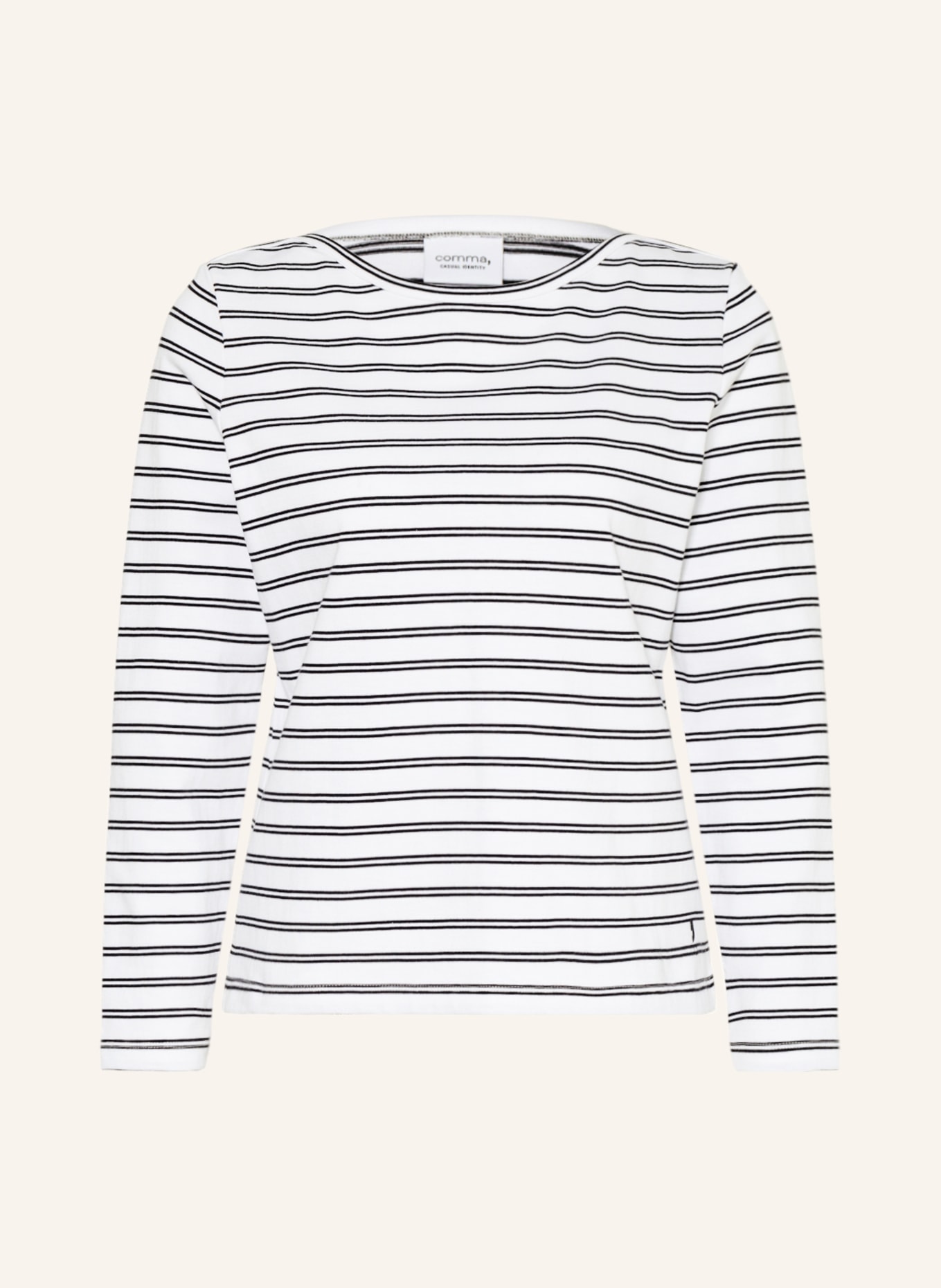 comma casual identity Sweater, Color: WHITE/ BLACK (Image 1)