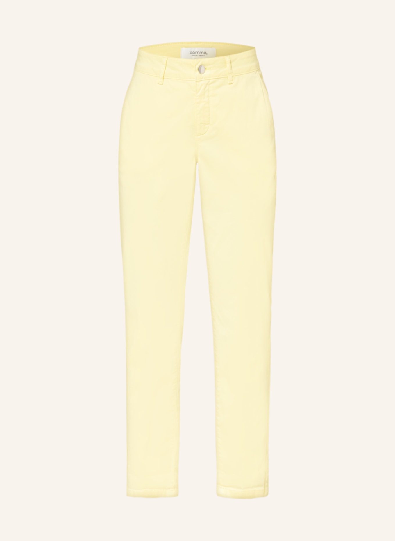 comma casual identity Chinos, Color: YELLOW (Image 1)