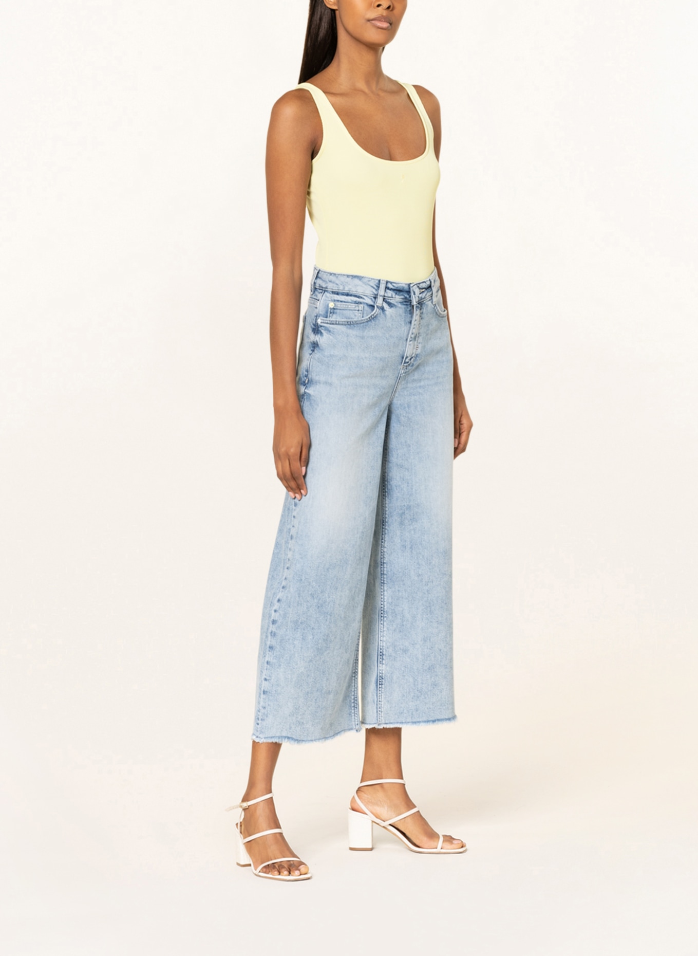 comma casual identity Culotte jeans, Color: 52Z6 BLUE (Image 4)
