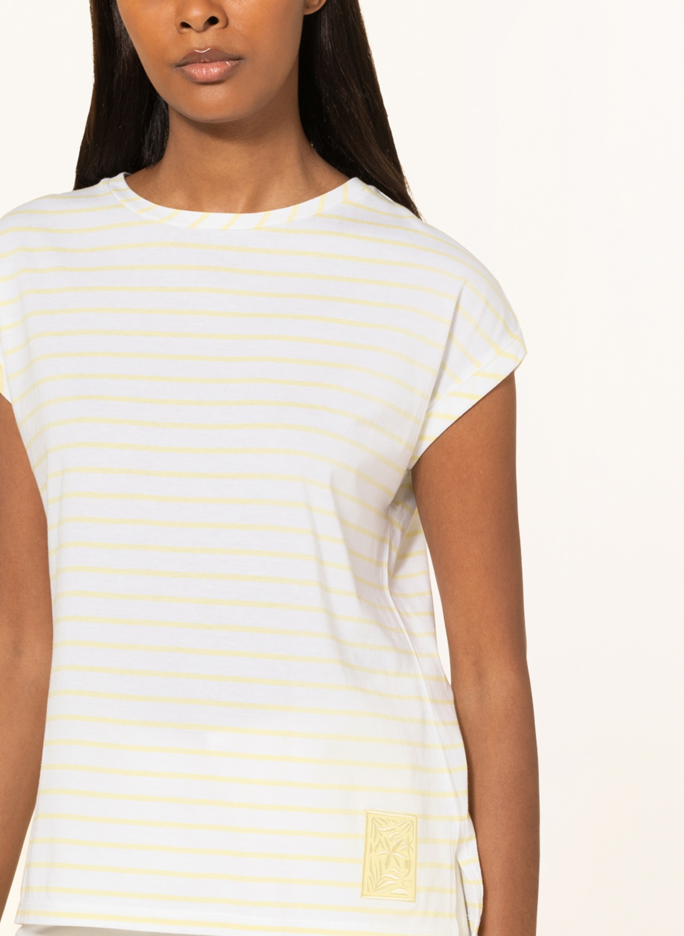 comma white/ casual T-shirt yellow in identity