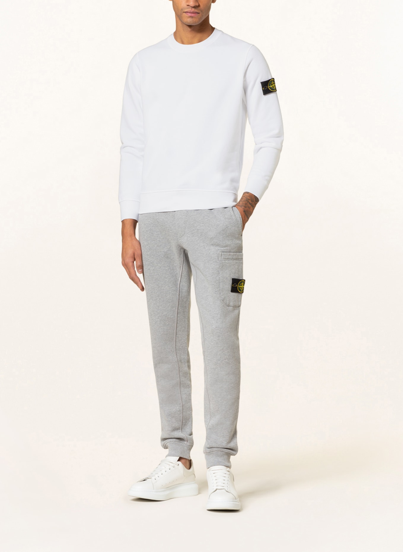 STONE ISLAND Bluza nierozpinana, Kolor: BIAŁY (Obrazek 2)