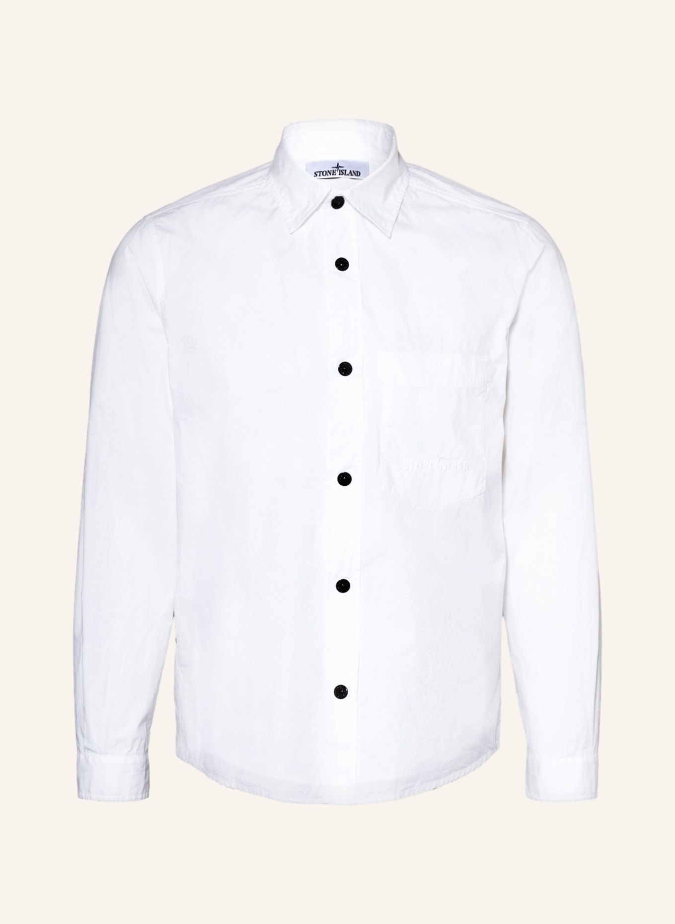 STONE ISLAND Shirt regular fit, Color: WHITE (Image 1)