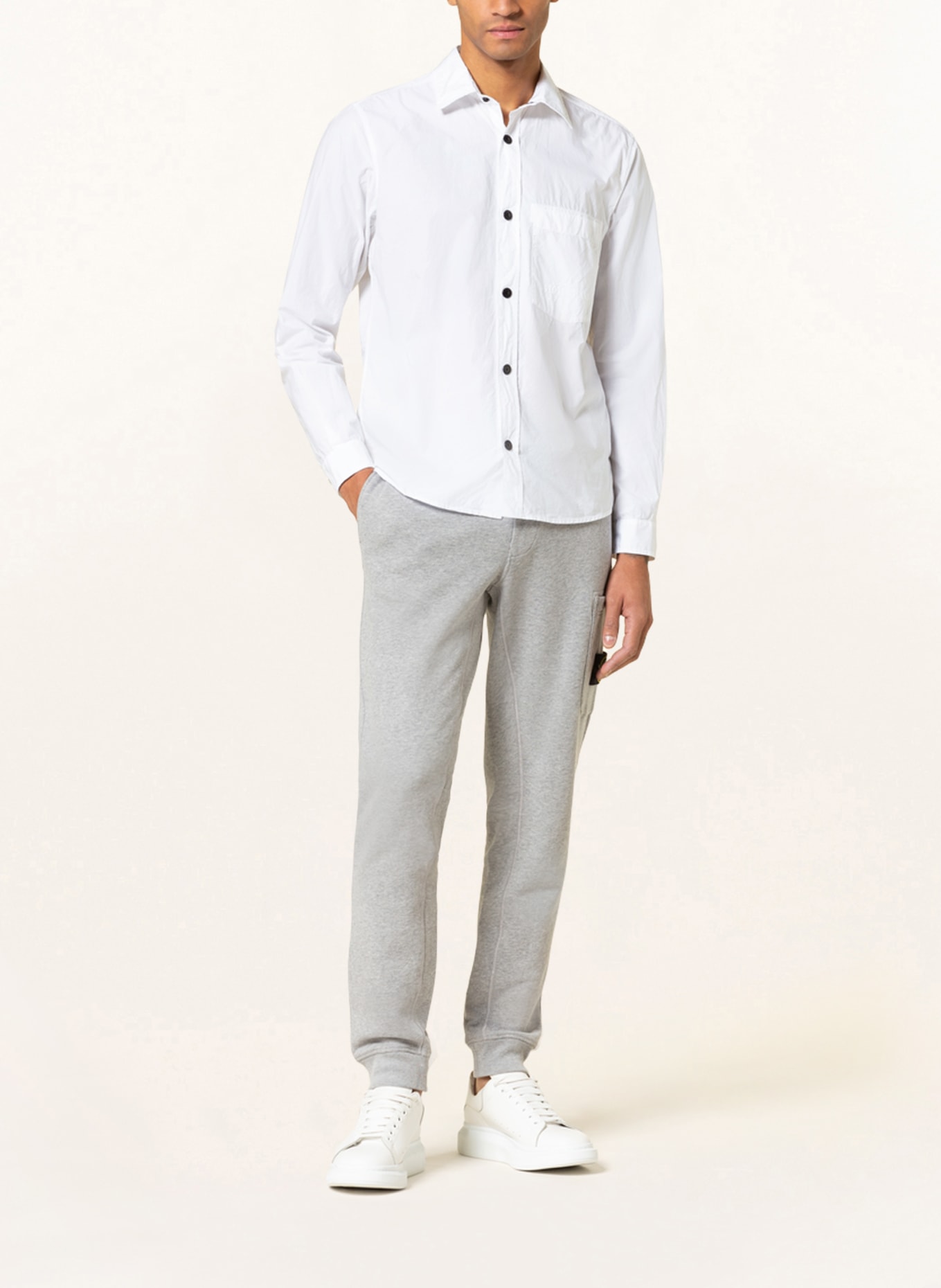 STONE ISLAND Shirt regular fit, Color: WHITE (Image 2)