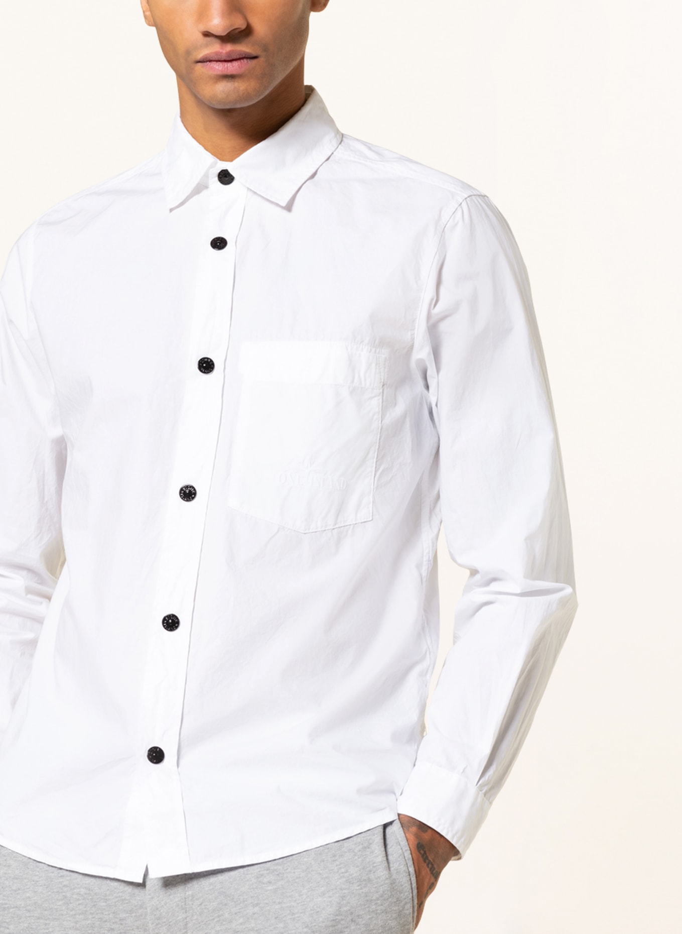 STONE ISLAND Shirt regular fit, Color: WHITE (Image 4)
